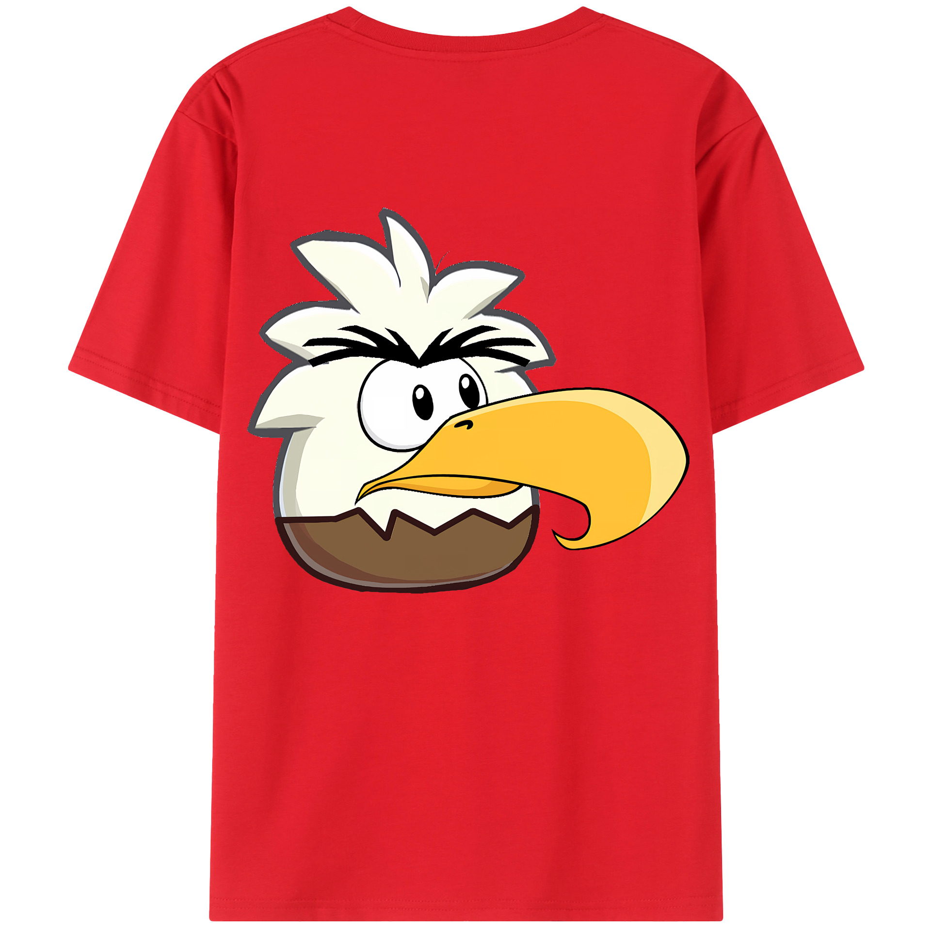 （画像用） Angry Birds アングリーバード 綿100％半袖Tシャツ（背面プリント）
