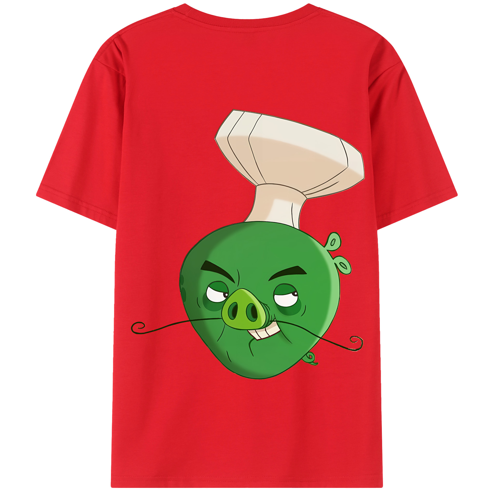 （画像用） Angry Birds アングリーバード 綿100％半袖Tシャツ（背面プリント）