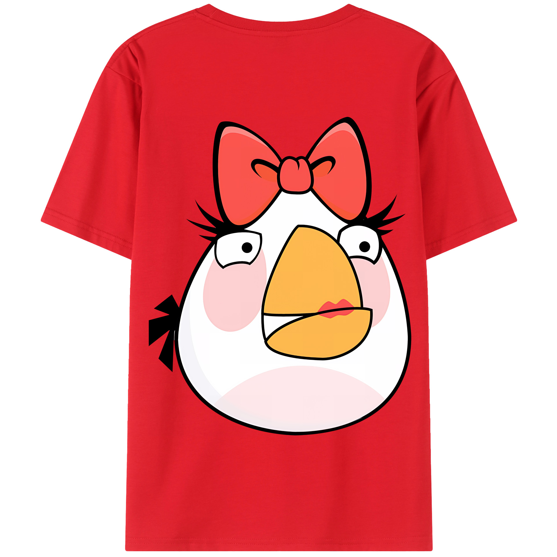 （画像用） Angry Birds アングリーバード 綿100％半袖Tシャツ（背面プリント）