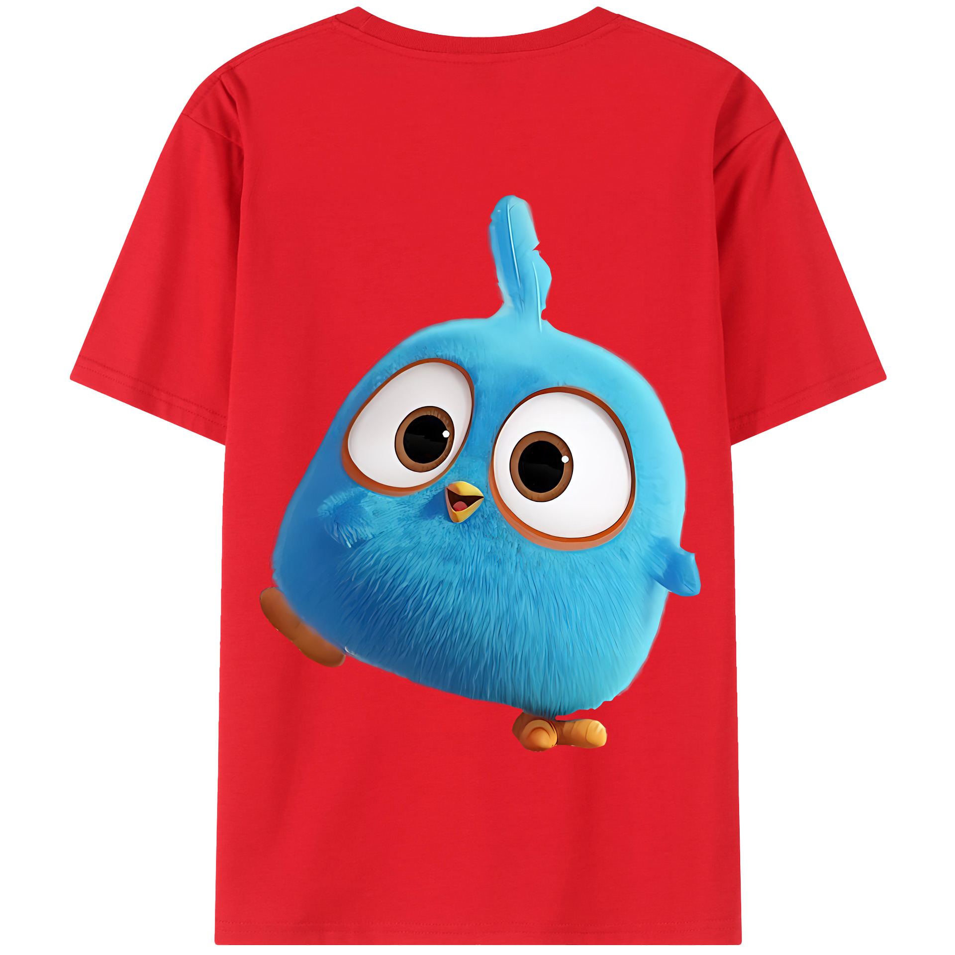 （画像用） Angry Birds アングリーバード 綿100％半袖Tシャツ（背面プリント）