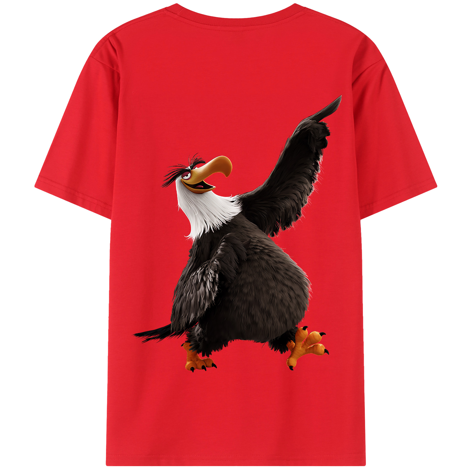 （画像用） Angry Birds アングリーバード 綿100％半袖Tシャツ（背面プリント）
