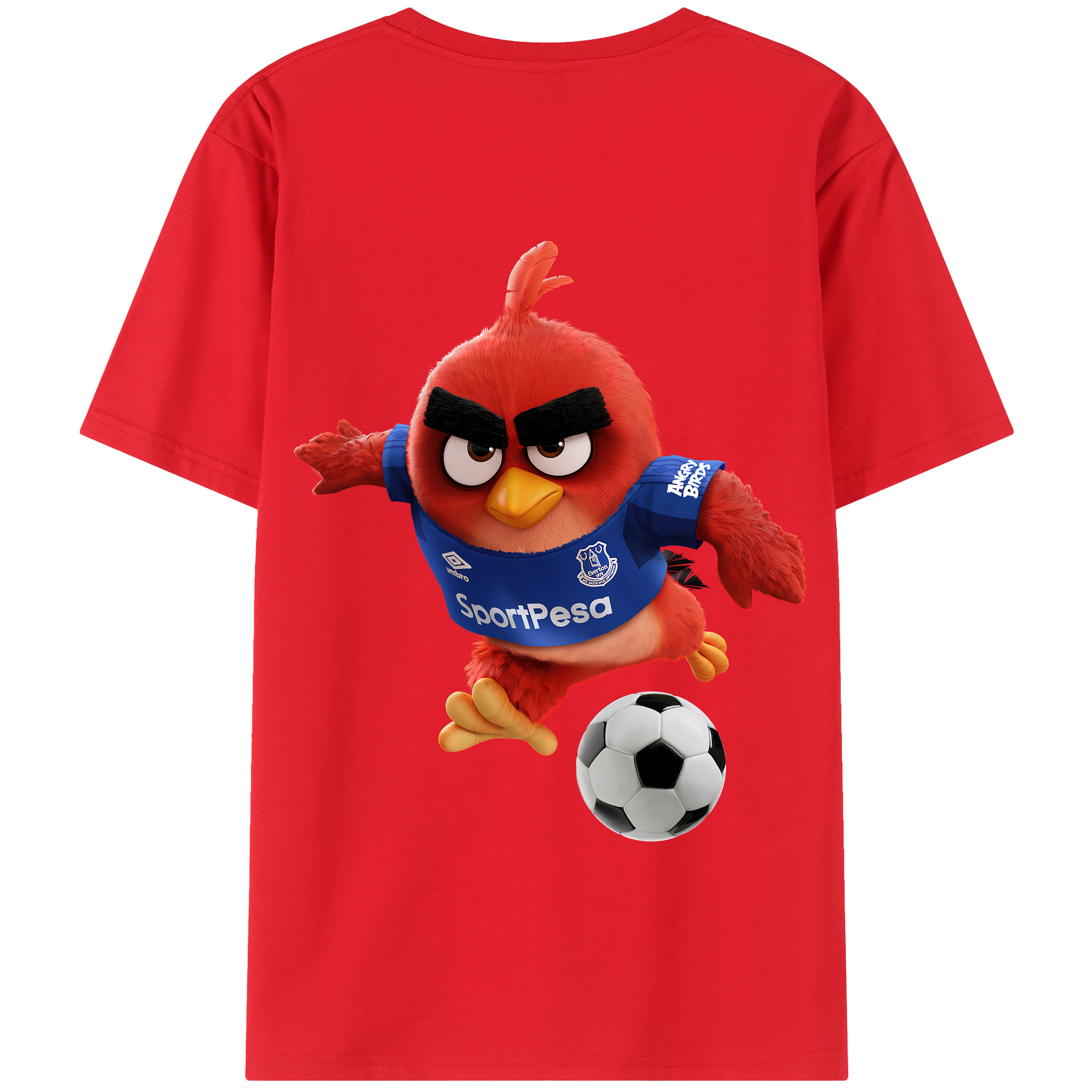 （画像用） Angry Birds アングリーバード 綿100％半袖Tシャツ（背面プリント）