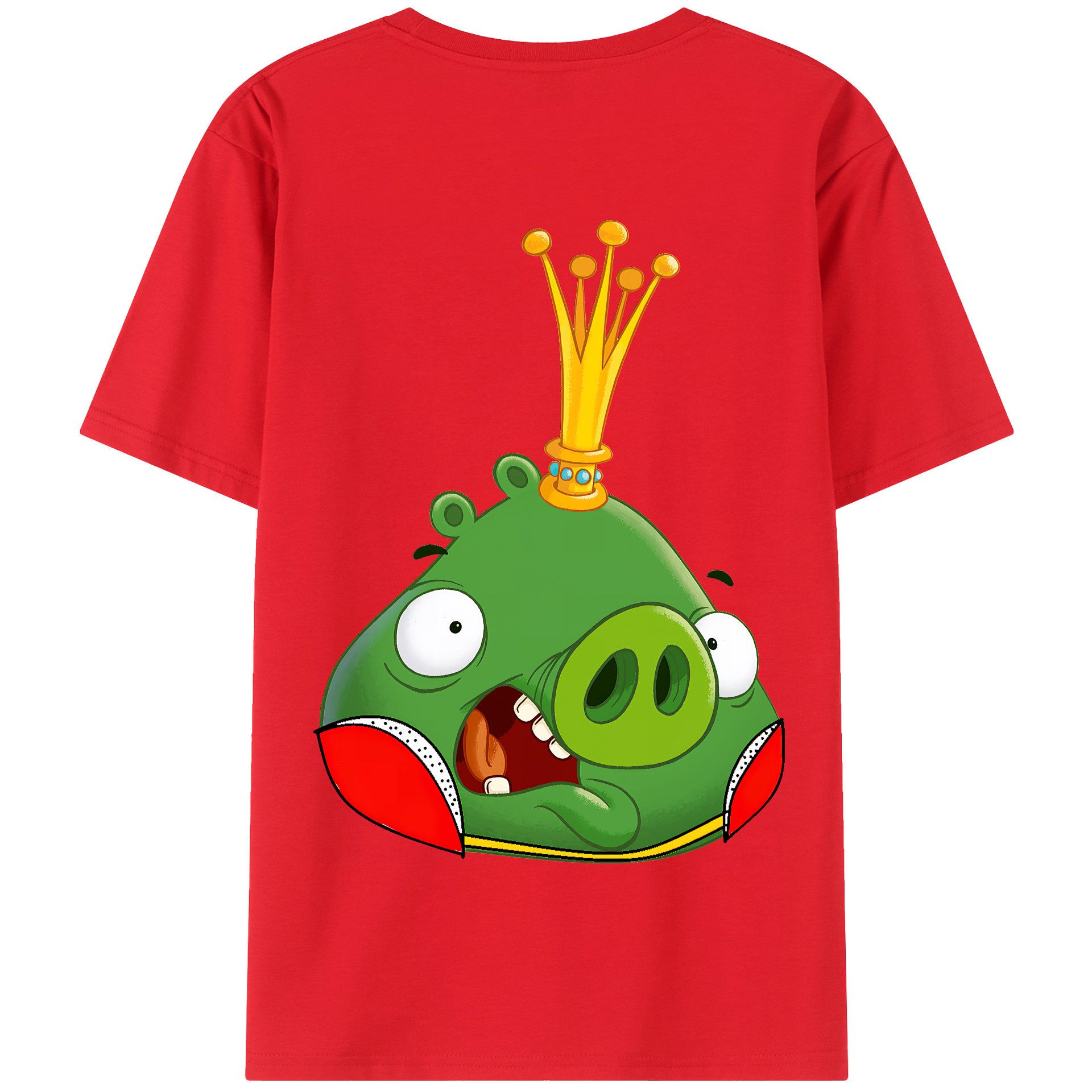 （画像用） Angry Birds アングリーバード 綿100％半袖Tシャツ（背面プリント）
