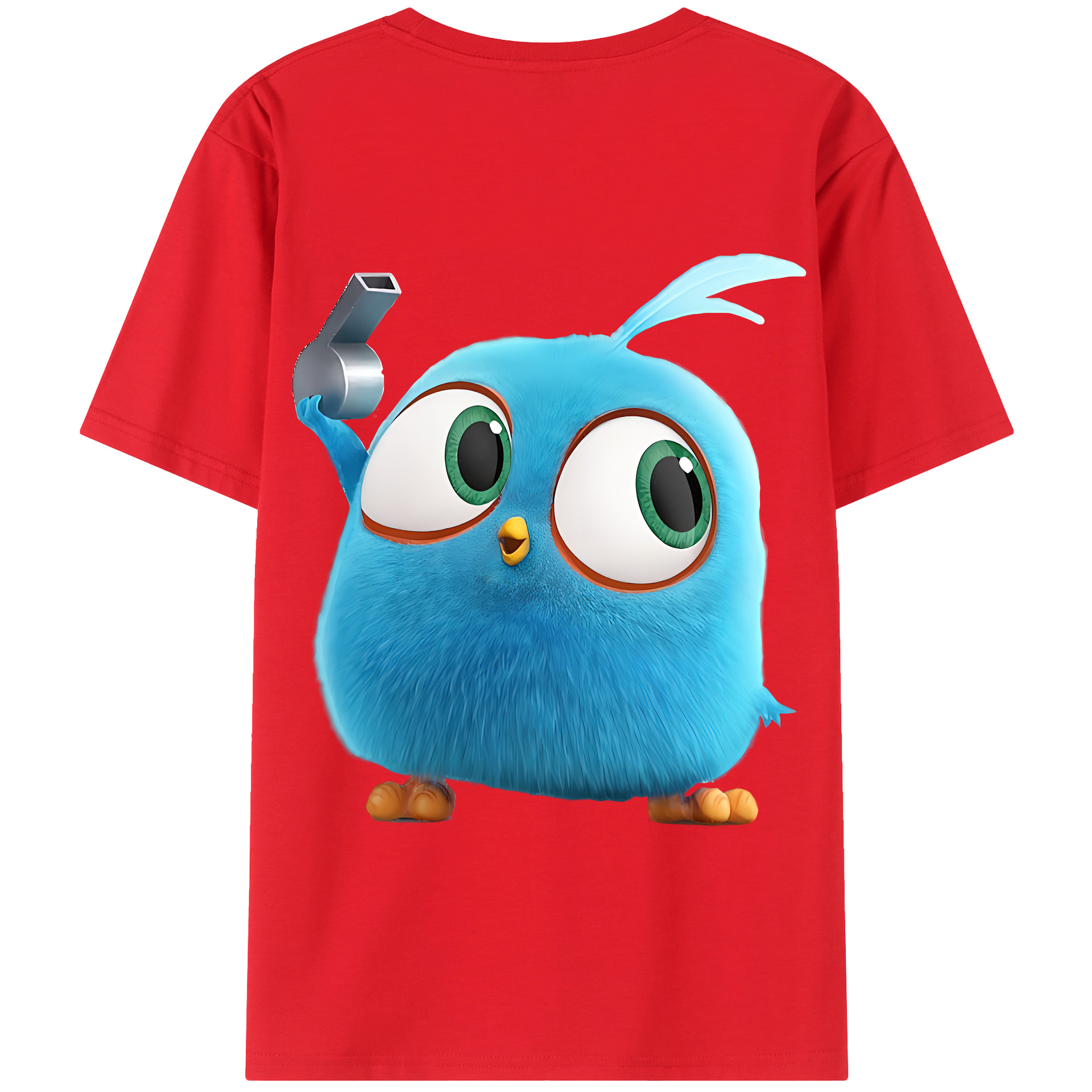 （画像用） Angry Birds アングリーバード 綿100％半袖Tシャツ（背面プリント）