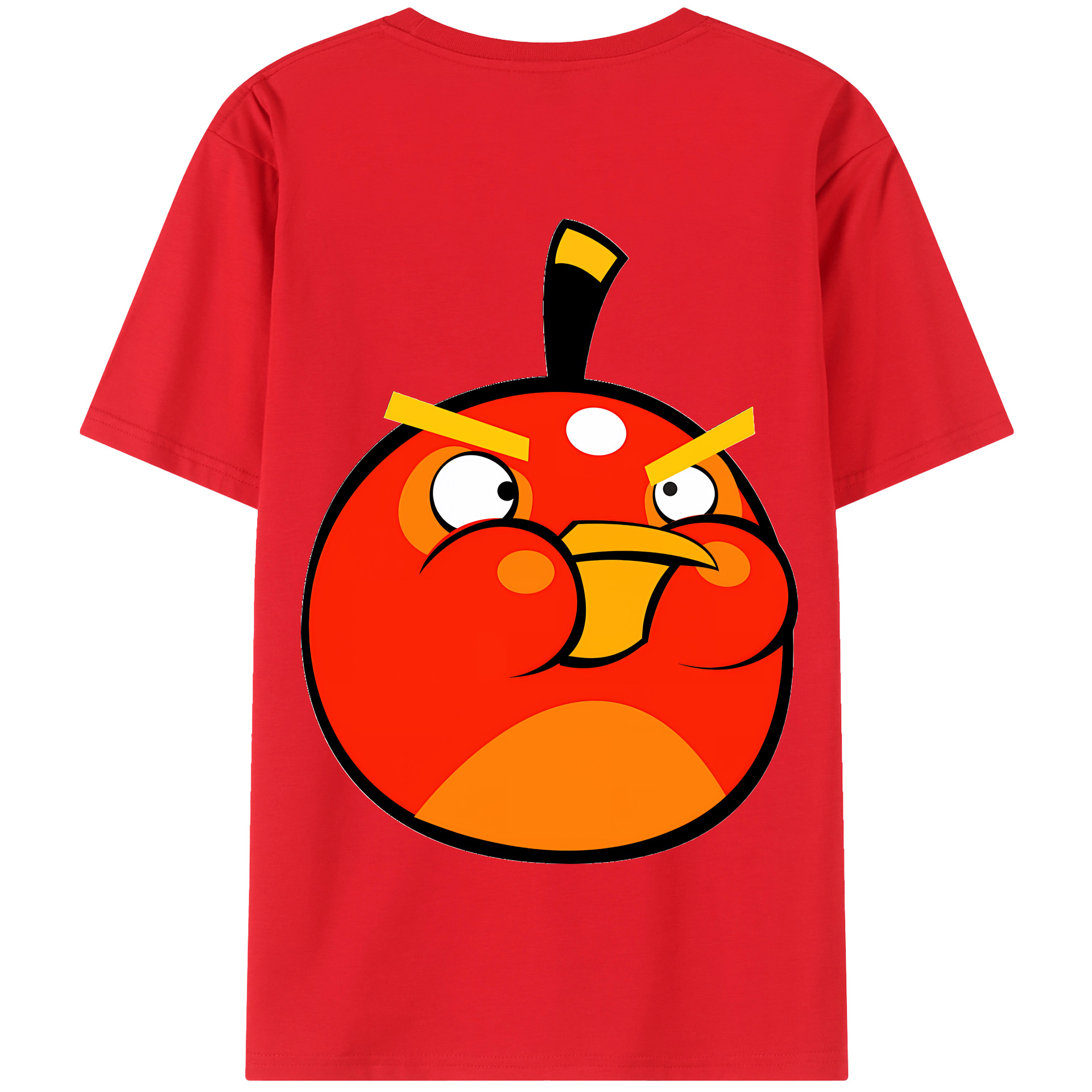 （画像用） Angry Birds アングリーバード 綿100％半袖Tシャツ（背面プリント）