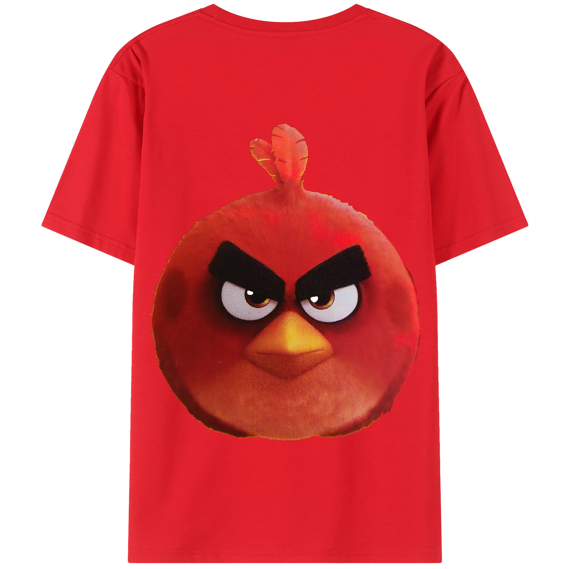 （画像用） Angry Birds アングリーバード 綿100％半袖Tシャツ（背面プリント）