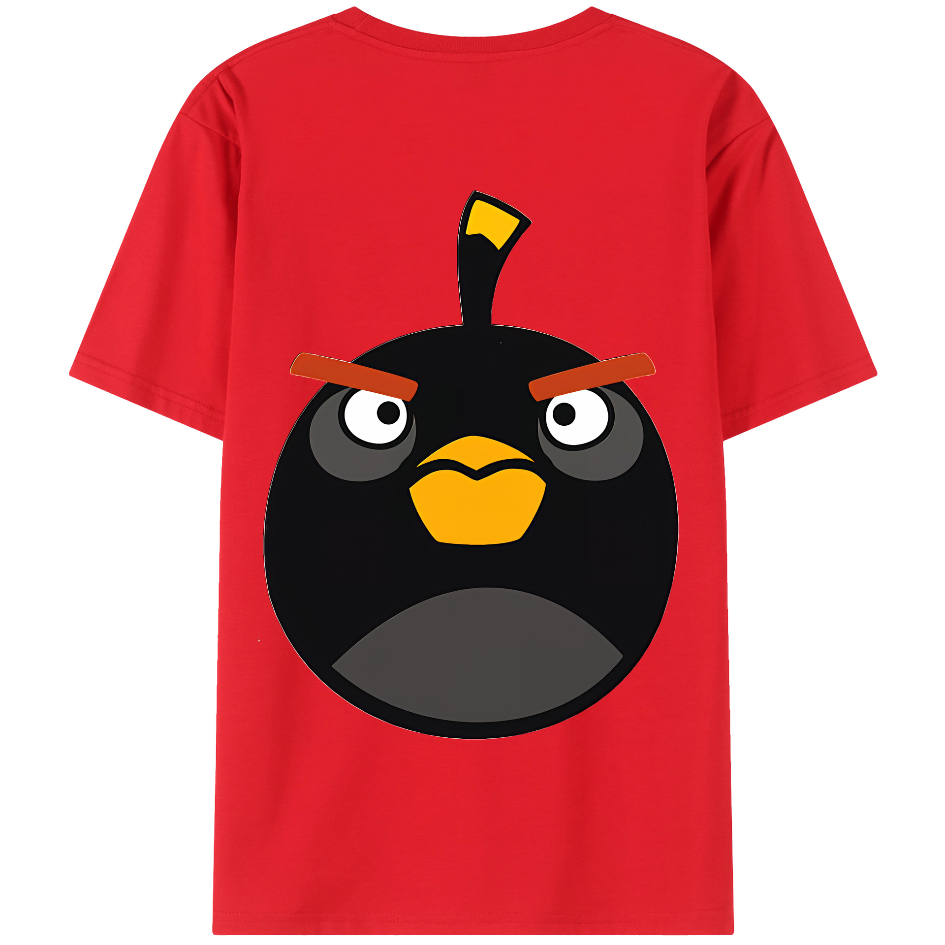 （画像用） Angry Birds アングリーバード 綿100％半袖Tシャツ（背面プリント）
