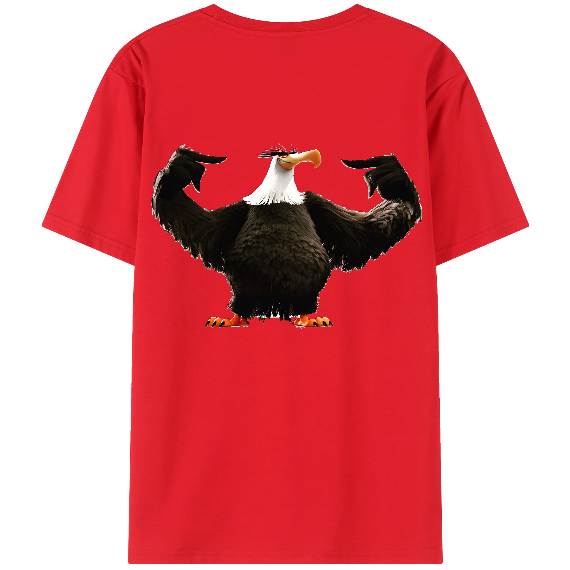 （画像用） Angry Birds アングリーバード 綿100％半袖Tシャツ（背面プリント）