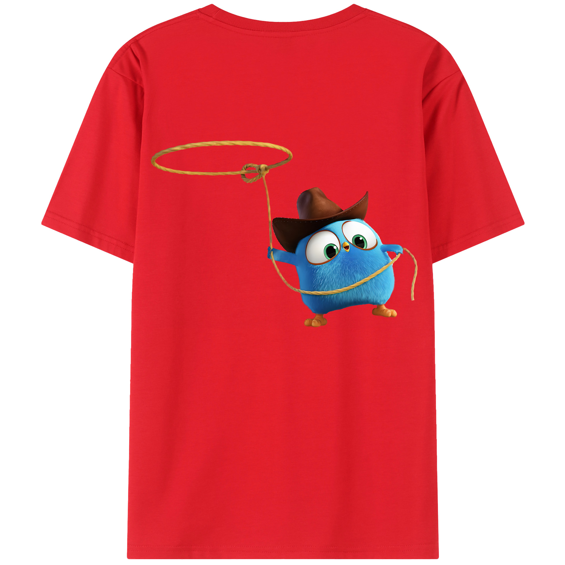 （画像用） Angry Birds アングリーバード 綿100％半袖Tシャツ（背面プリント）