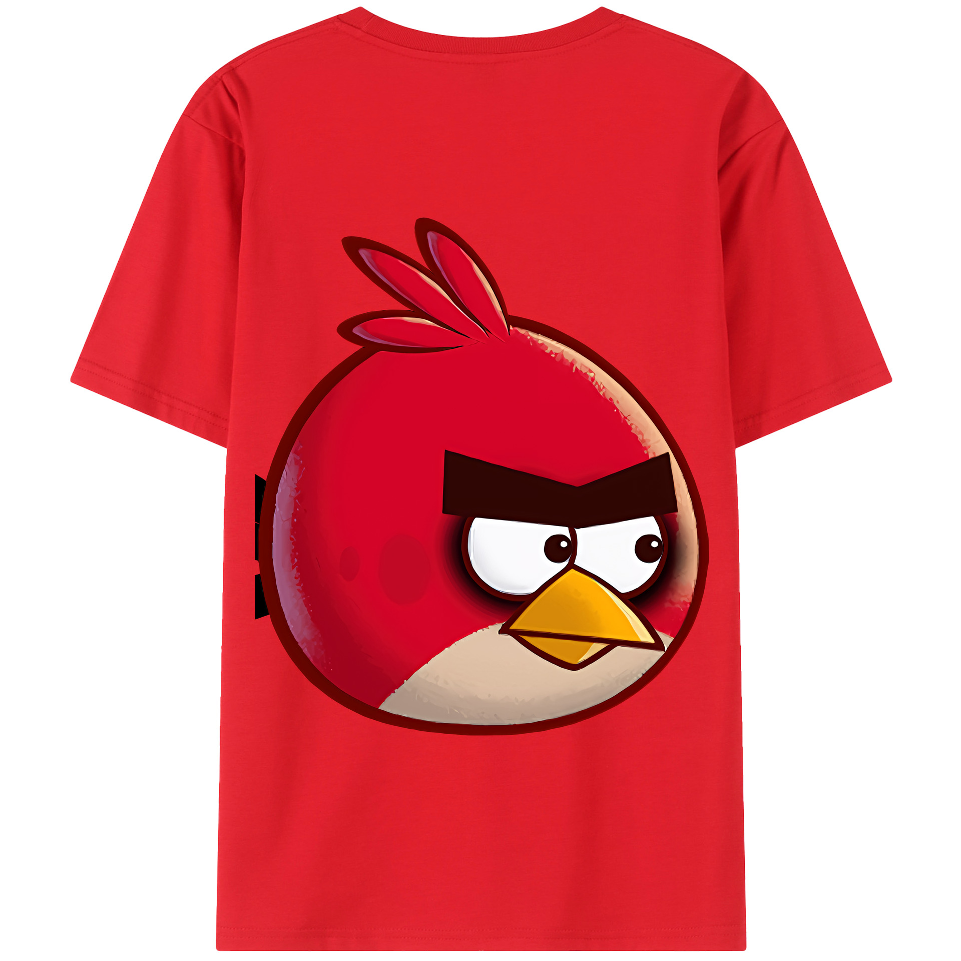 （画像用） Angry Birds アングリーバード 綿100％半袖Tシャツ（背面プリント）