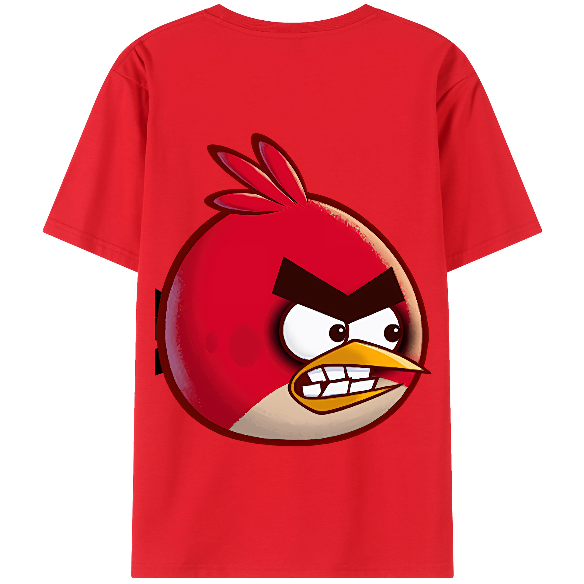 （画像用） Angry Birds アングリーバード 綿100％半袖Tシャツ（背面プリント）