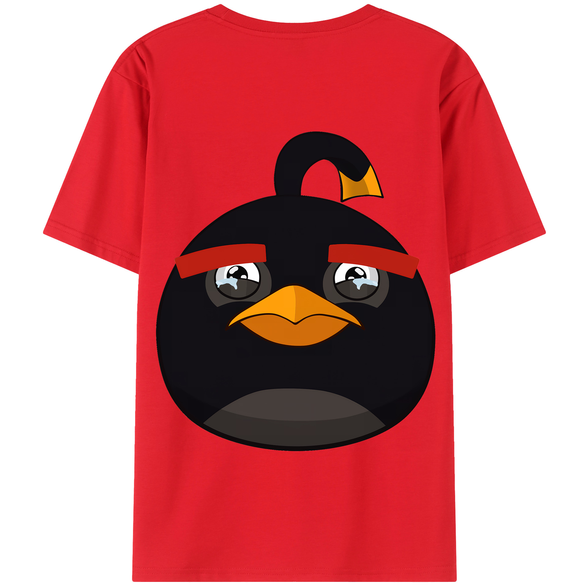 （画像用） Angry Birds アングリーバード 綿100％半袖Tシャツ（背面プリント）