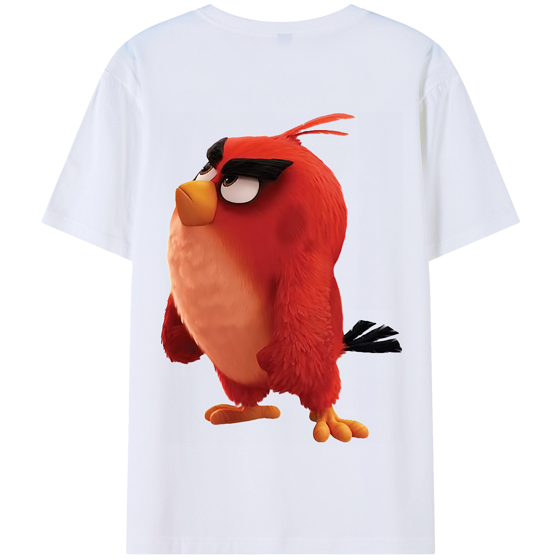 （画像用） Angry Birds アングリーバード 綿100％半袖Tシャツ（背面プリント）
