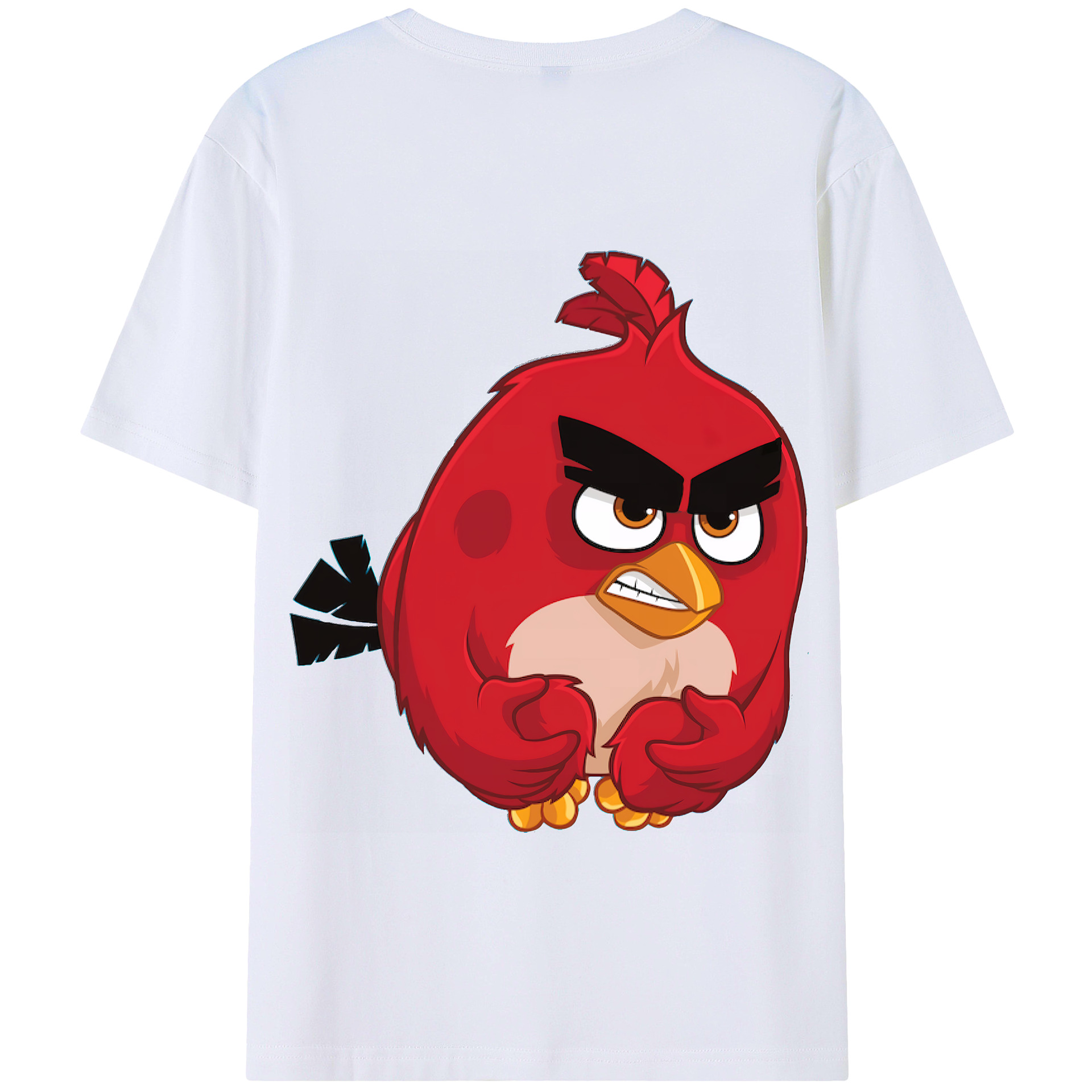 （画像用） Angry Birds アングリーバード 綿100％半袖Tシャツ（背面プリント）