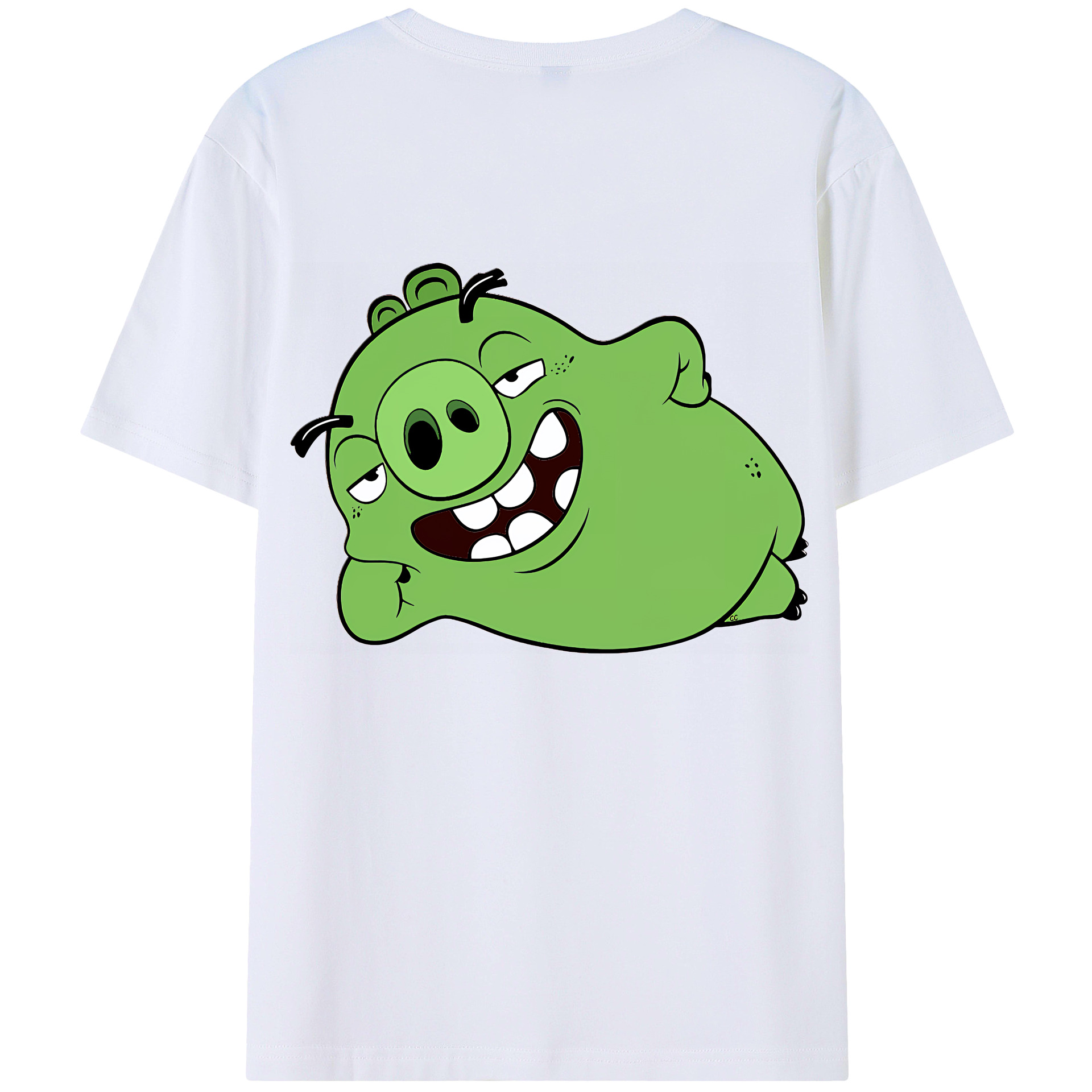 （画像用） Angry Birds アングリーバード 綿100％半袖Tシャツ（背面プリント）