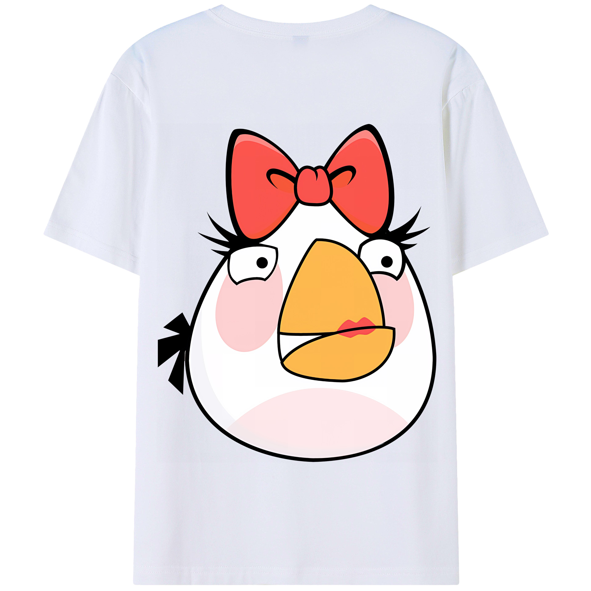 （画像用） Angry Birds アングリーバード 綿100％半袖Tシャツ（背面プリント）