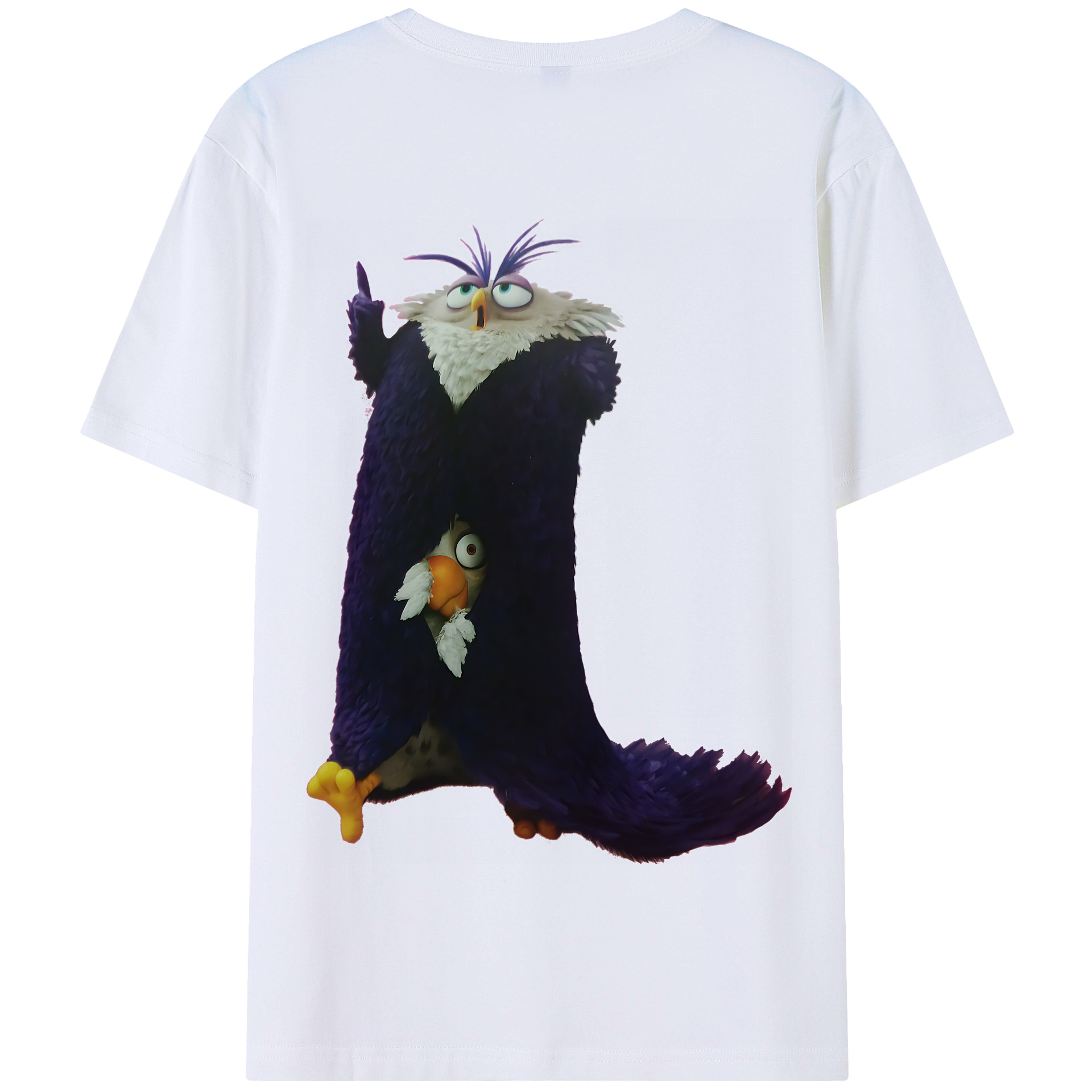 （画像用） Angry Birds アングリーバード 綿100％半袖Tシャツ（背面プリント）