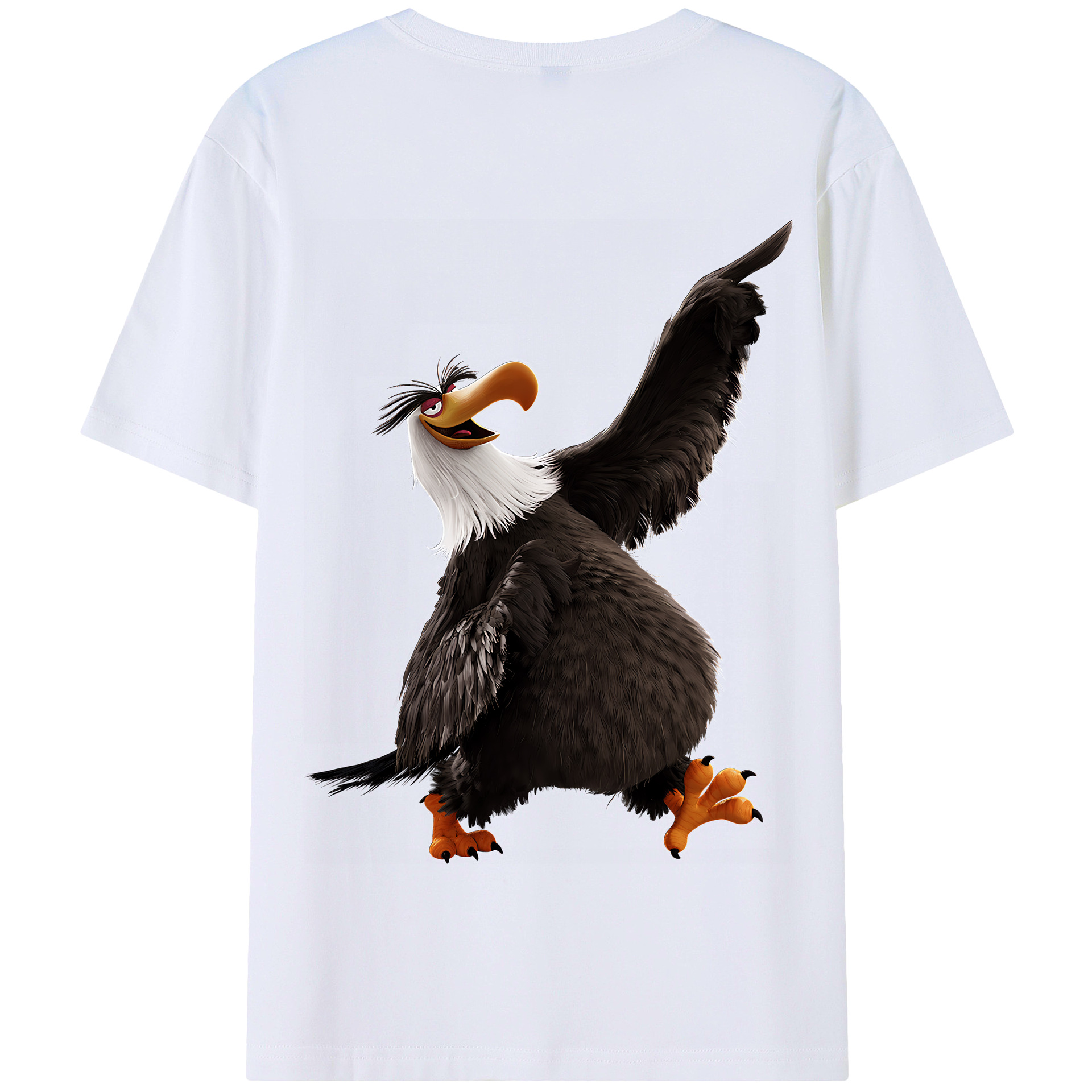 （画像用） Angry Birds アングリーバード 綿100％半袖Tシャツ（背面プリント）