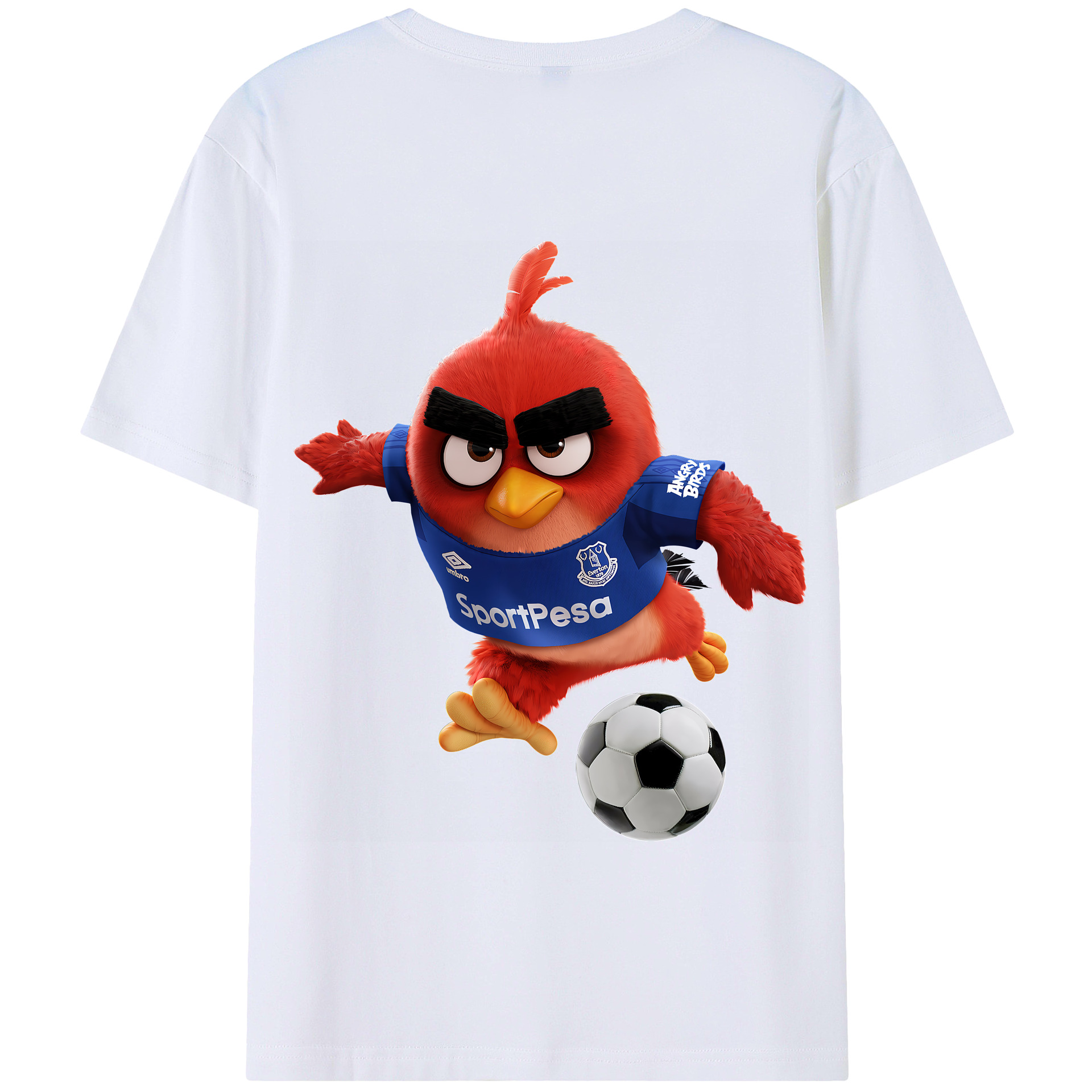 （画像用） Angry Birds アングリーバード 綿100％半袖Tシャツ（背面プリント）