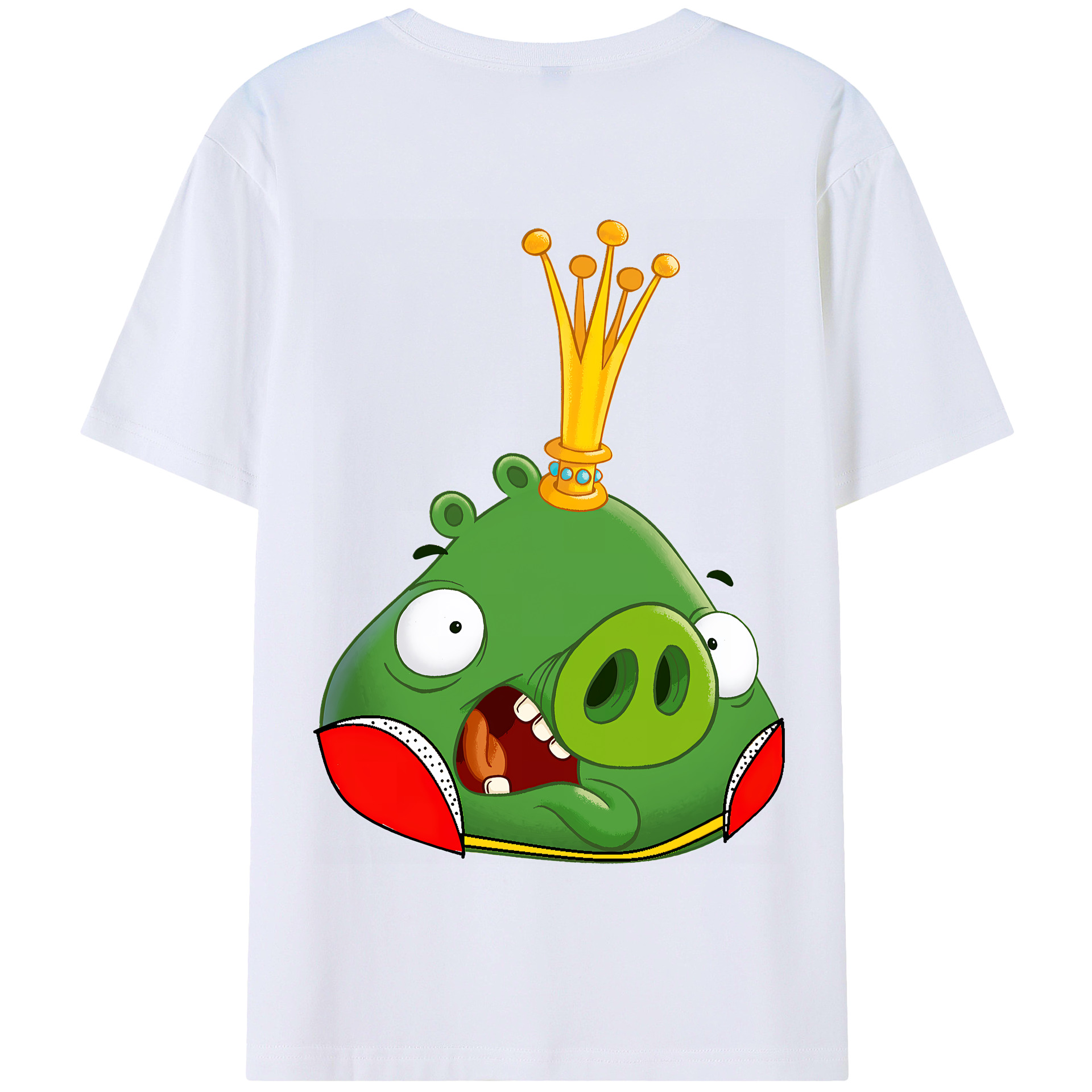 （画像用） Angry Birds アングリーバード 綿100％半袖Tシャツ（背面プリント）