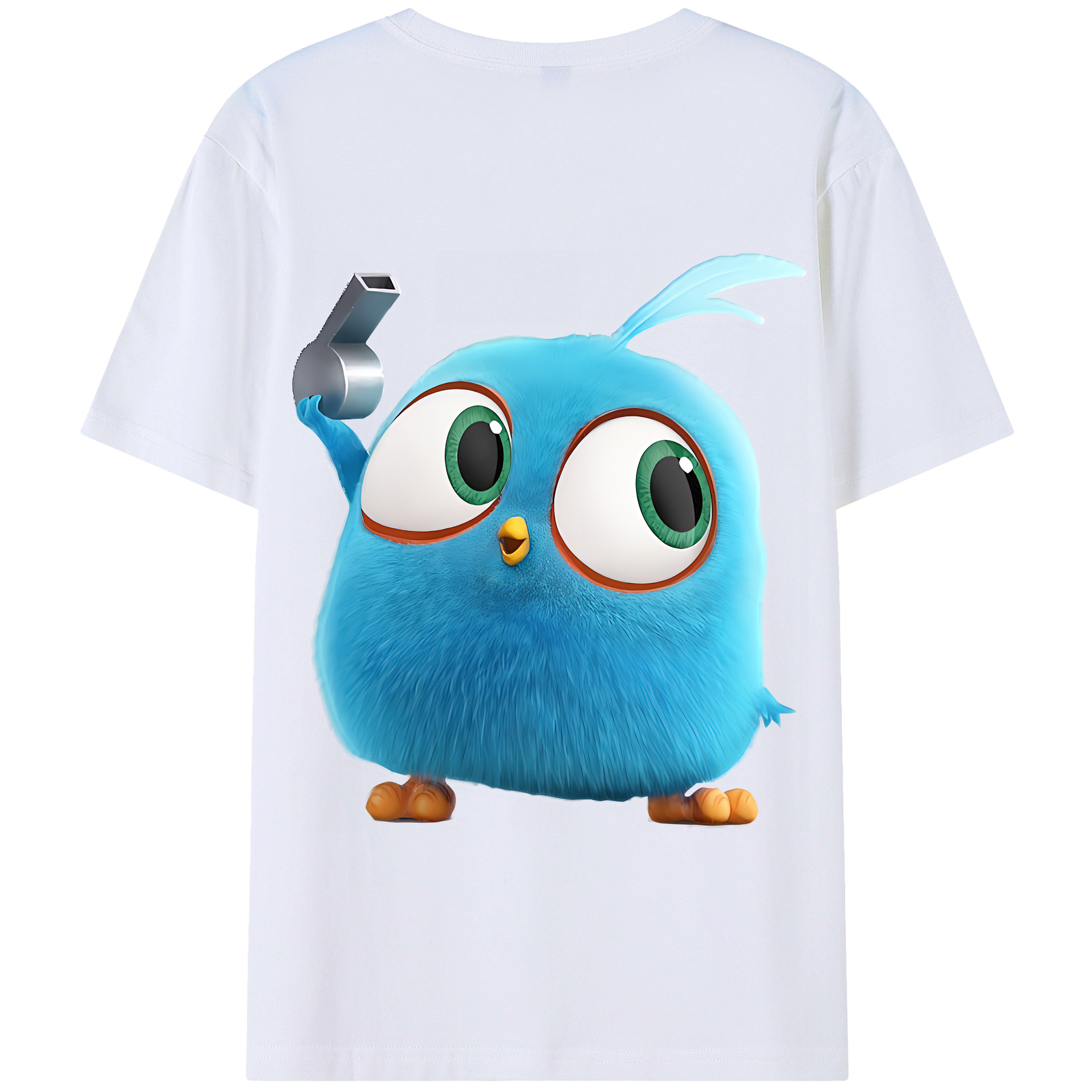（画像用） Angry Birds アングリーバード 綿100％半袖Tシャツ（背面プリント）