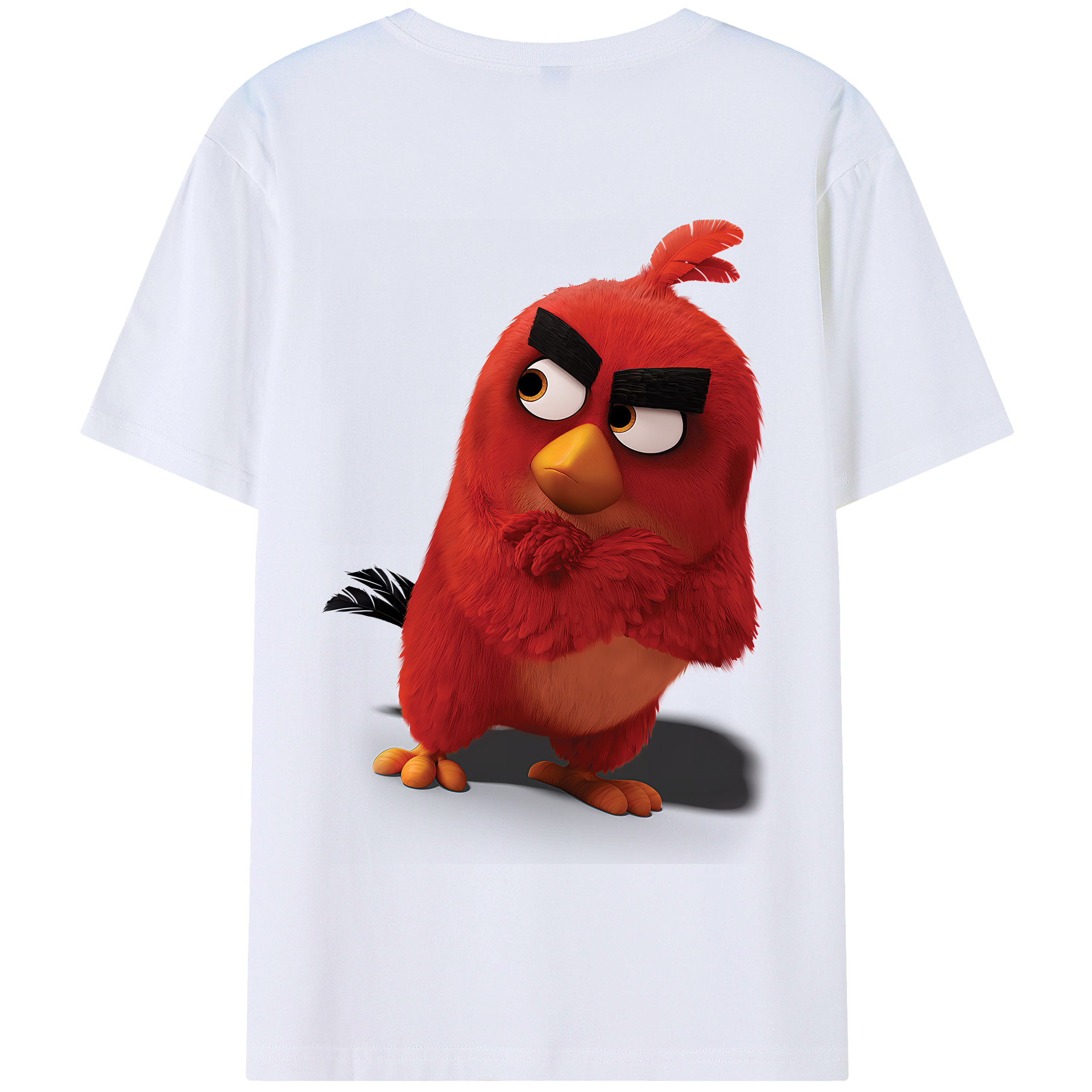 （画像用） Angry Birds アングリーバード 綿100％半袖Tシャツ（背面プリント）