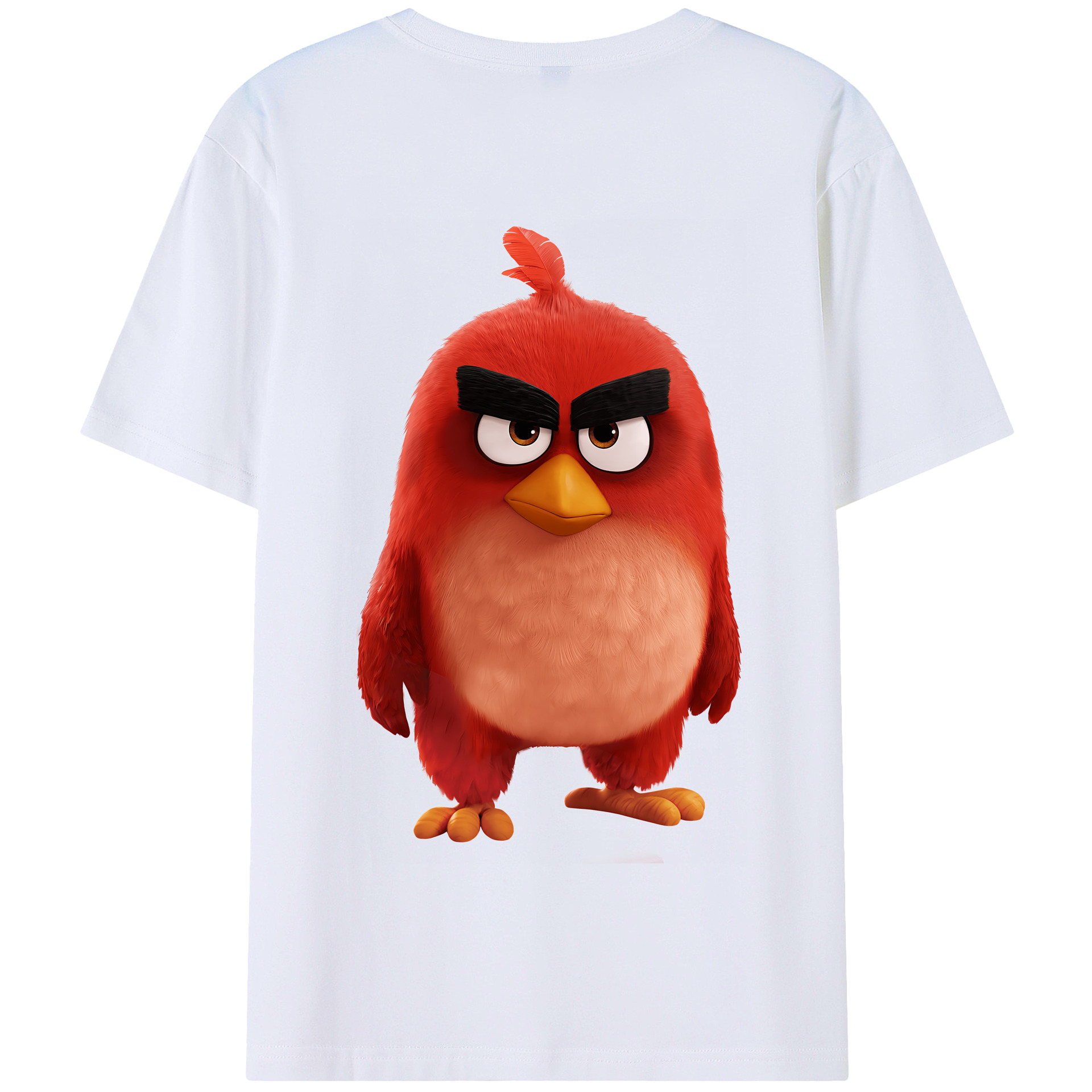 （画像用） Angry Birds アングリーバード 綿100％半袖Tシャツ（背面プリント）