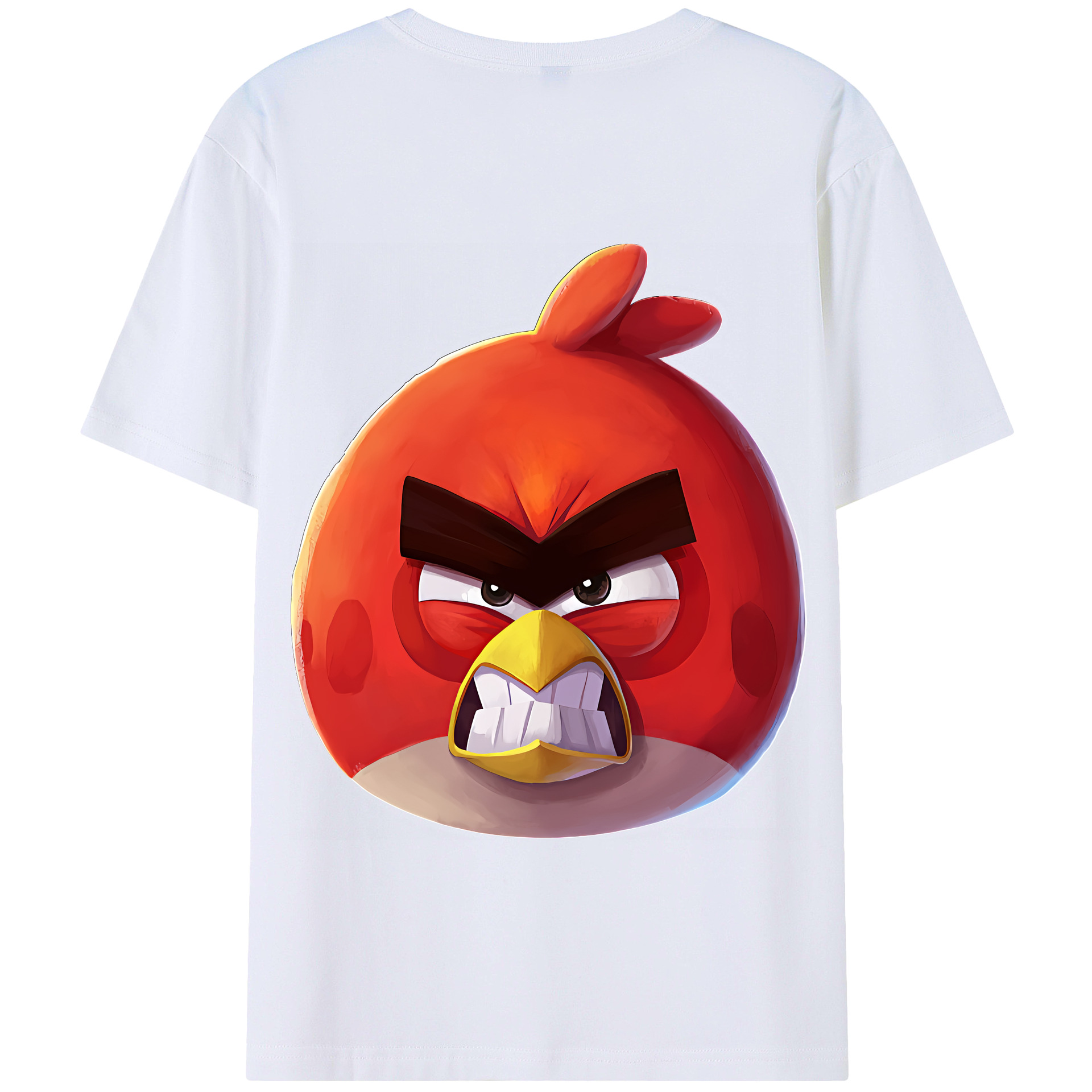 （画像用） Angry Birds アングリーバード 綿100％半袖Tシャツ（背面プリント）