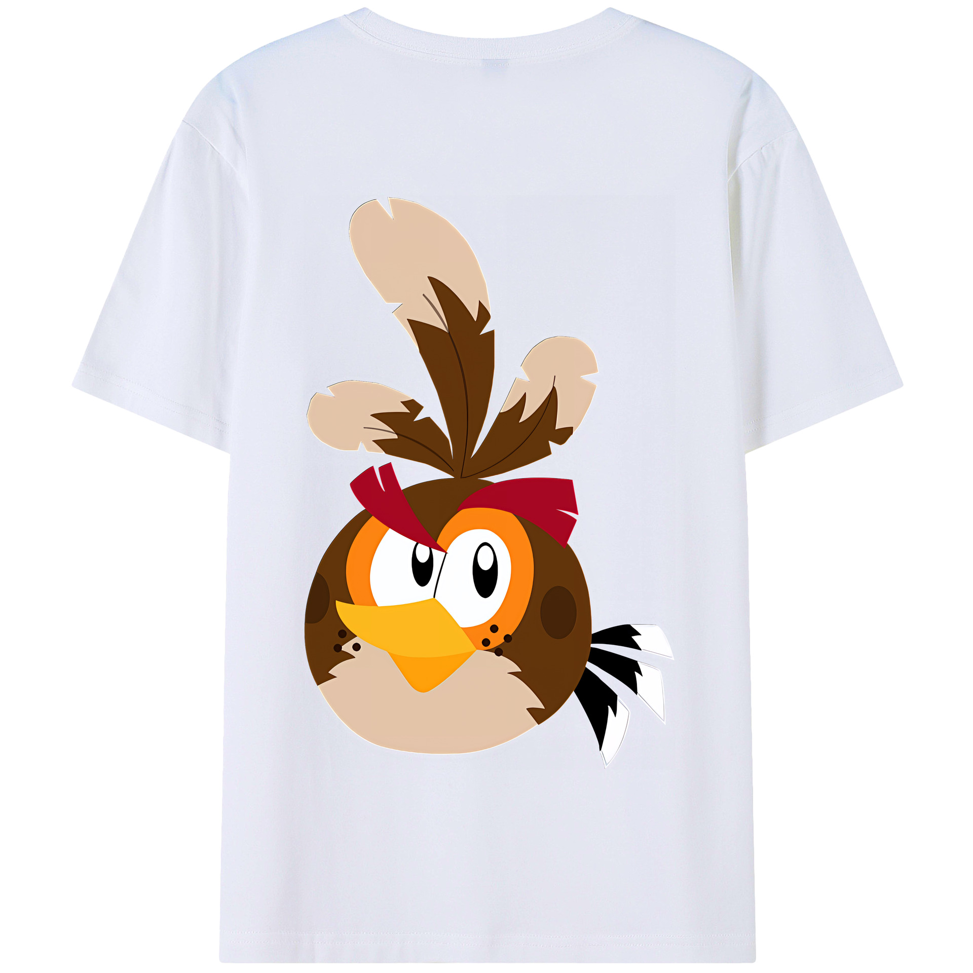 （画像用） Angry Birds アングリーバード 綿100％半袖Tシャツ（背面プリント）