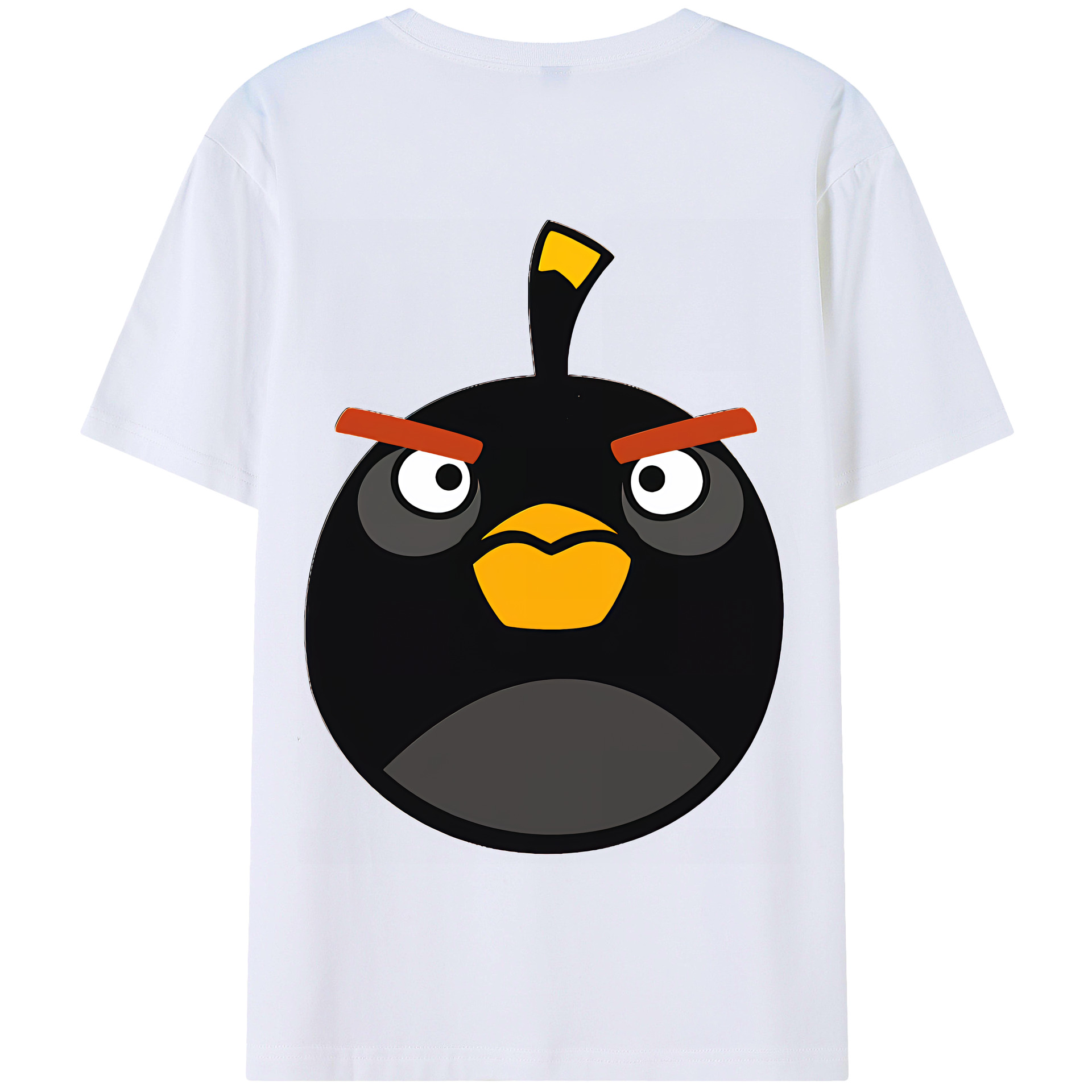 （画像用） Angry Birds アングリーバード 綿100％半袖Tシャツ（背面プリント）