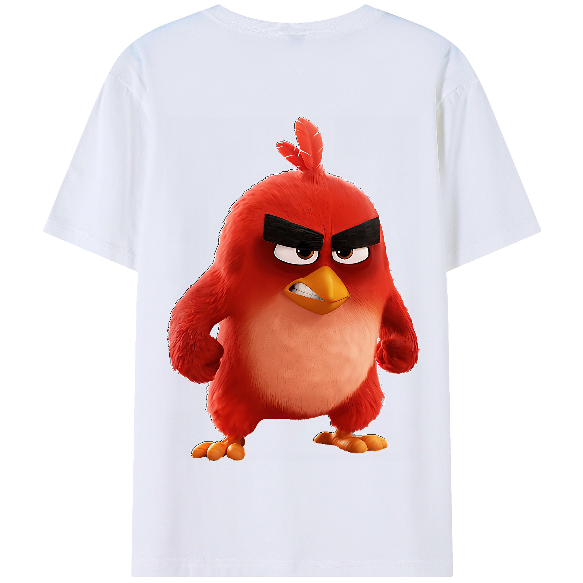 （画像用） Angry Birds アングリーバード 綿100％半袖Tシャツ（背面プリント）