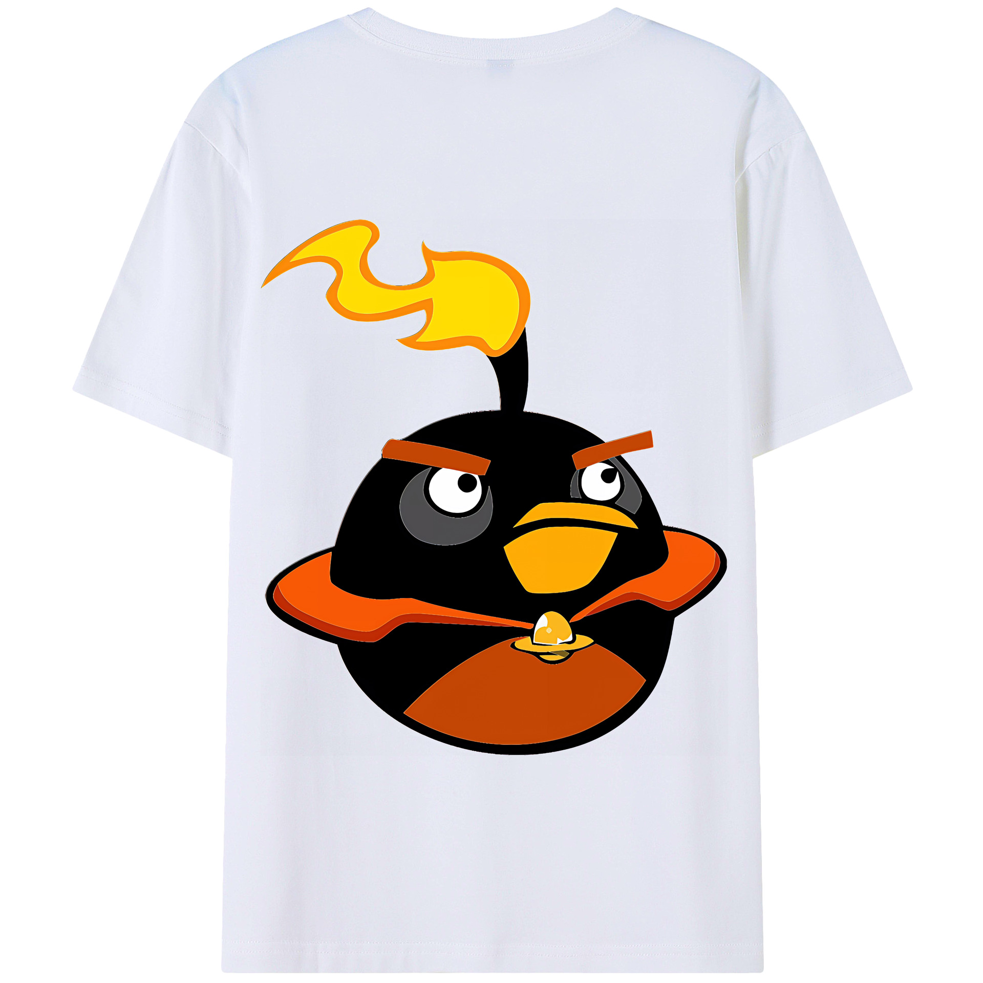 （画像用） Angry Birds アングリーバード 綿100％半袖Tシャツ（背面プリント）