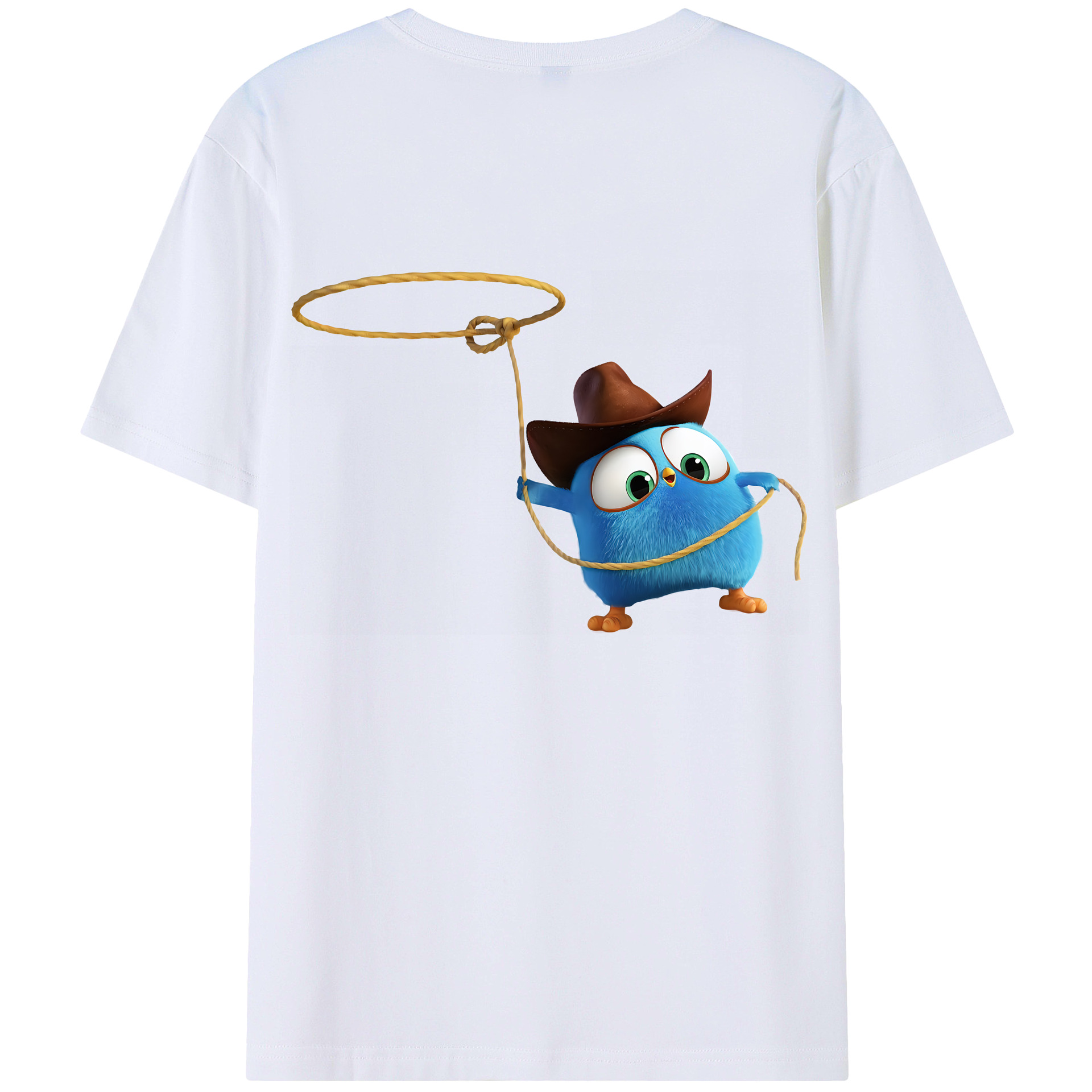 （画像用） Angry Birds アングリーバード 綿100％半袖Tシャツ（背面プリント）