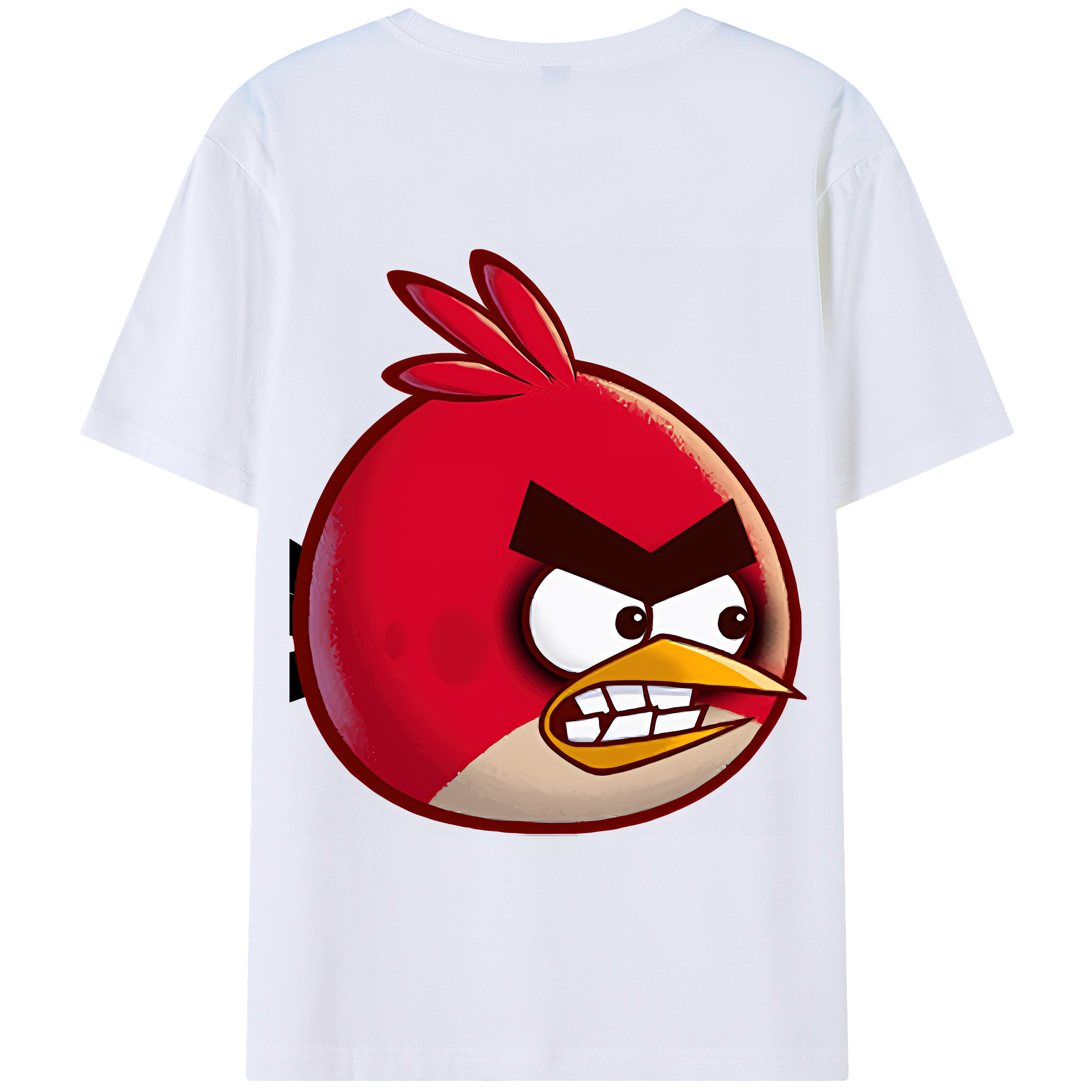 （画像用） Angry Birds アングリーバード 綿100％半袖Tシャツ（背面プリント）