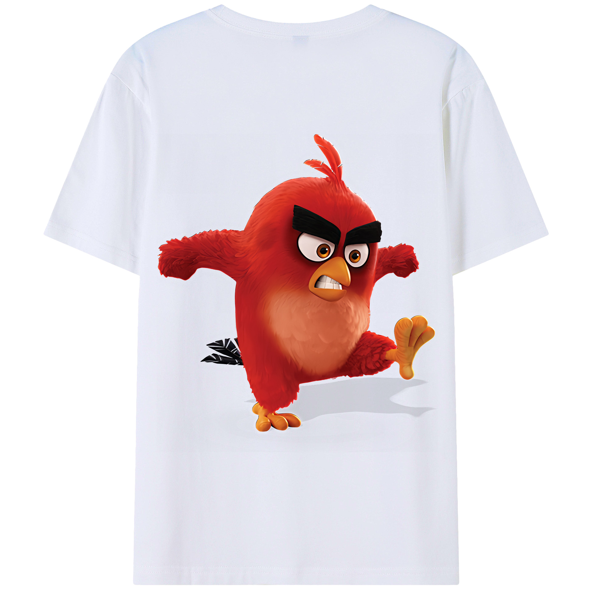 （画像用） Angry Birds アングリーバード 綿100％半袖Tシャツ（背面プリント）
