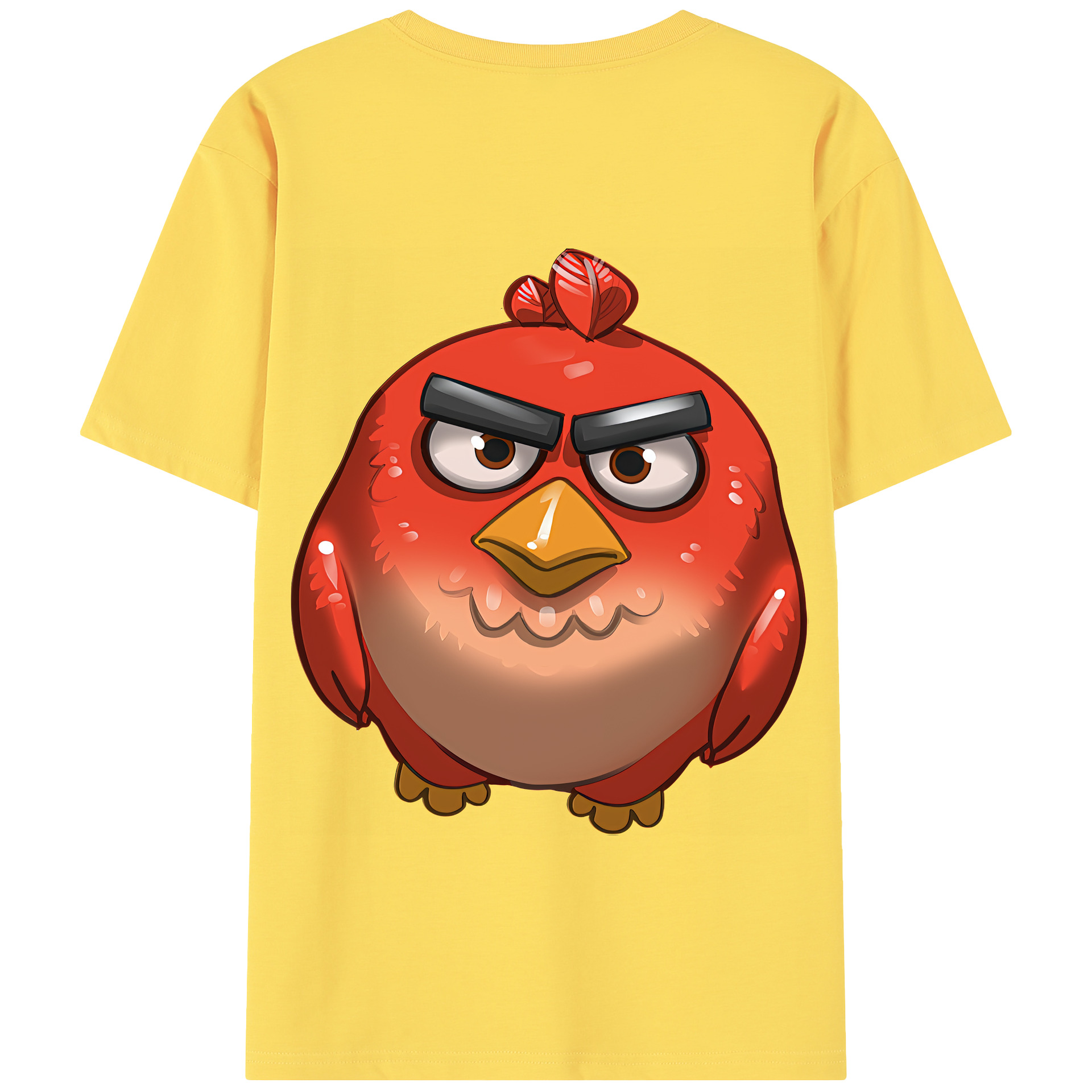 （画像用） Angry Birds アングリーバード 綿100％半袖Tシャツ（背面プリント）