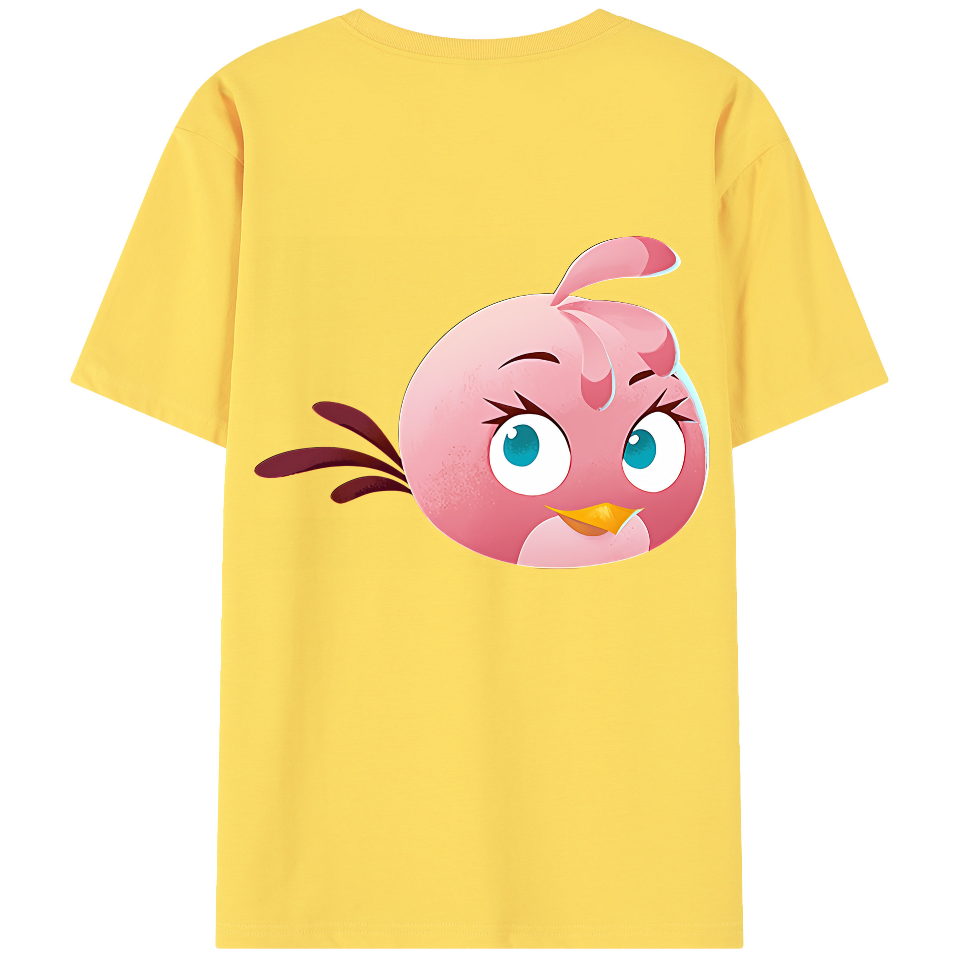 （画像用） Angry Birds アングリーバード 綿100％半袖Tシャツ（背面プリント）