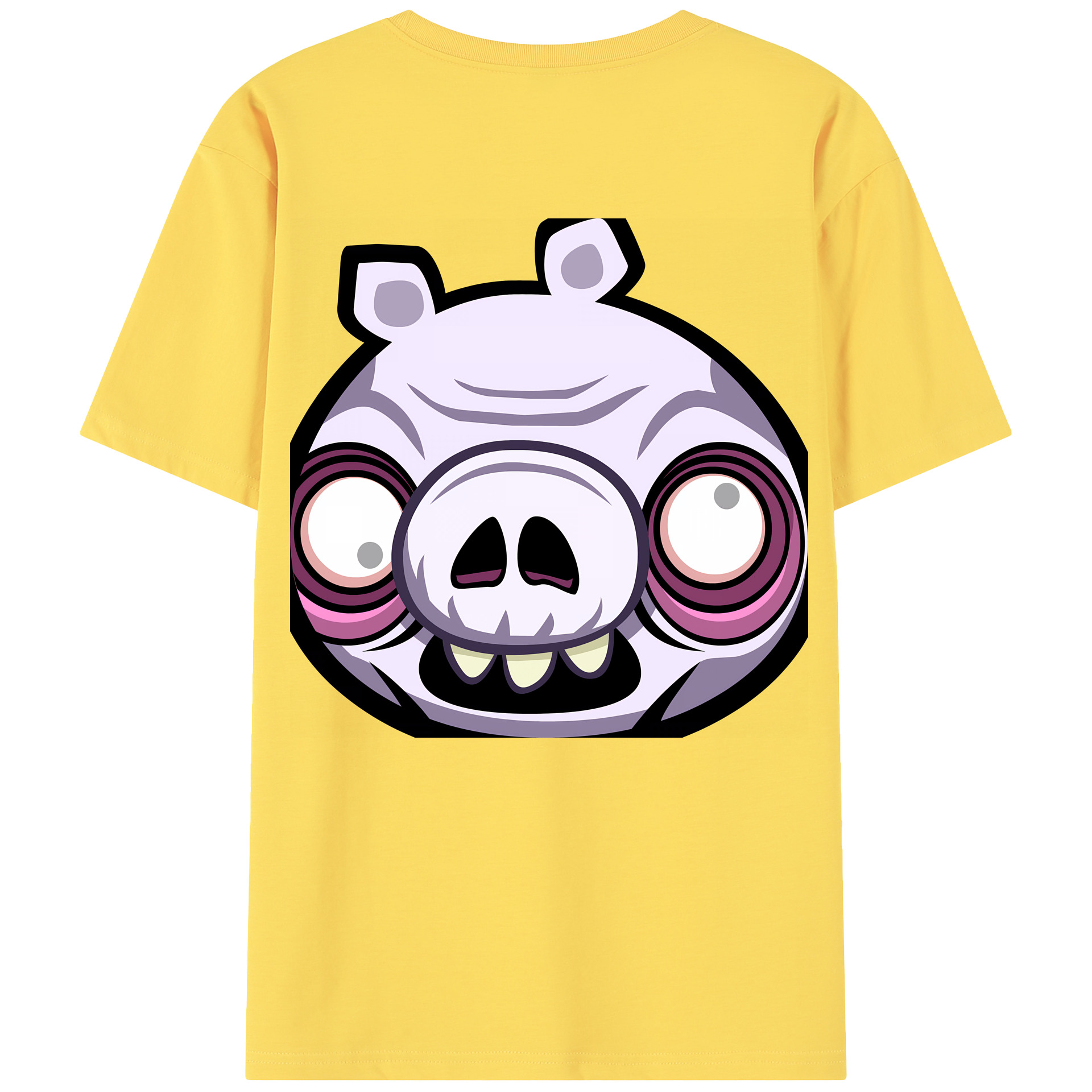 （画像用） Angry Birds アングリーバード 綿100％半袖Tシャツ（背面プリント）