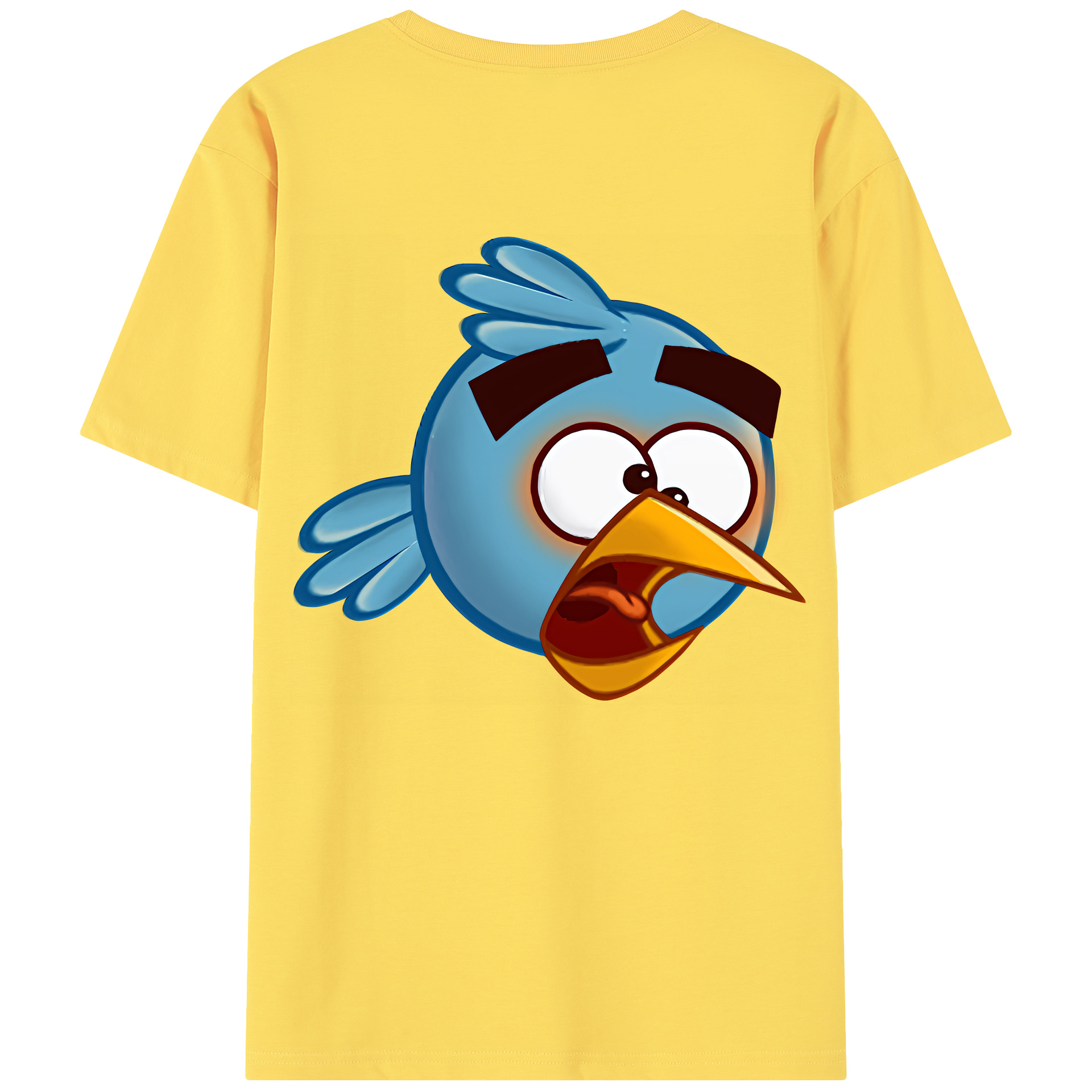 （画像用） Angry Birds アングリーバード 綿100％半袖Tシャツ（背面プリント）