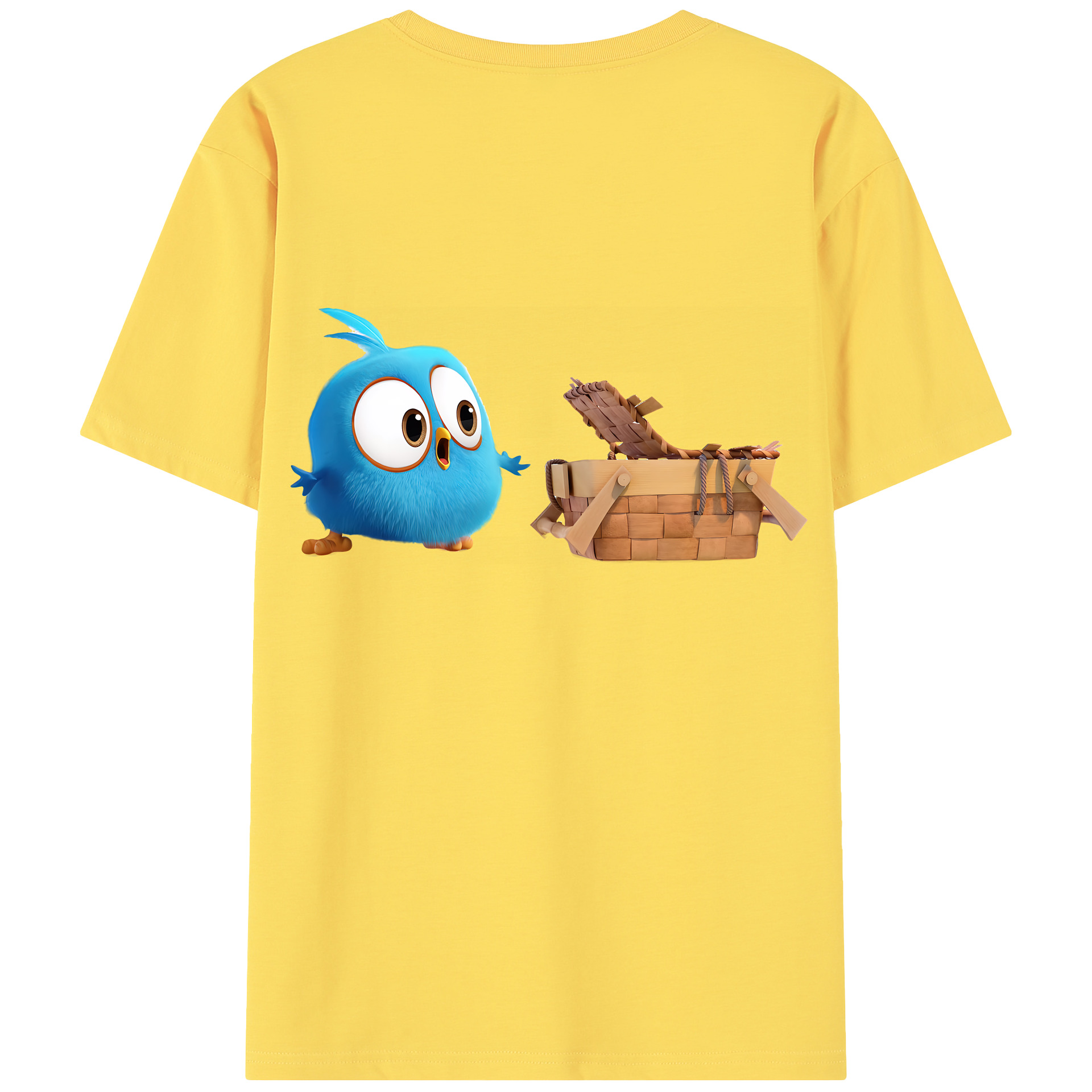 （画像用） Angry Birds アングリーバード 綿100％半袖Tシャツ（背面プリント）
