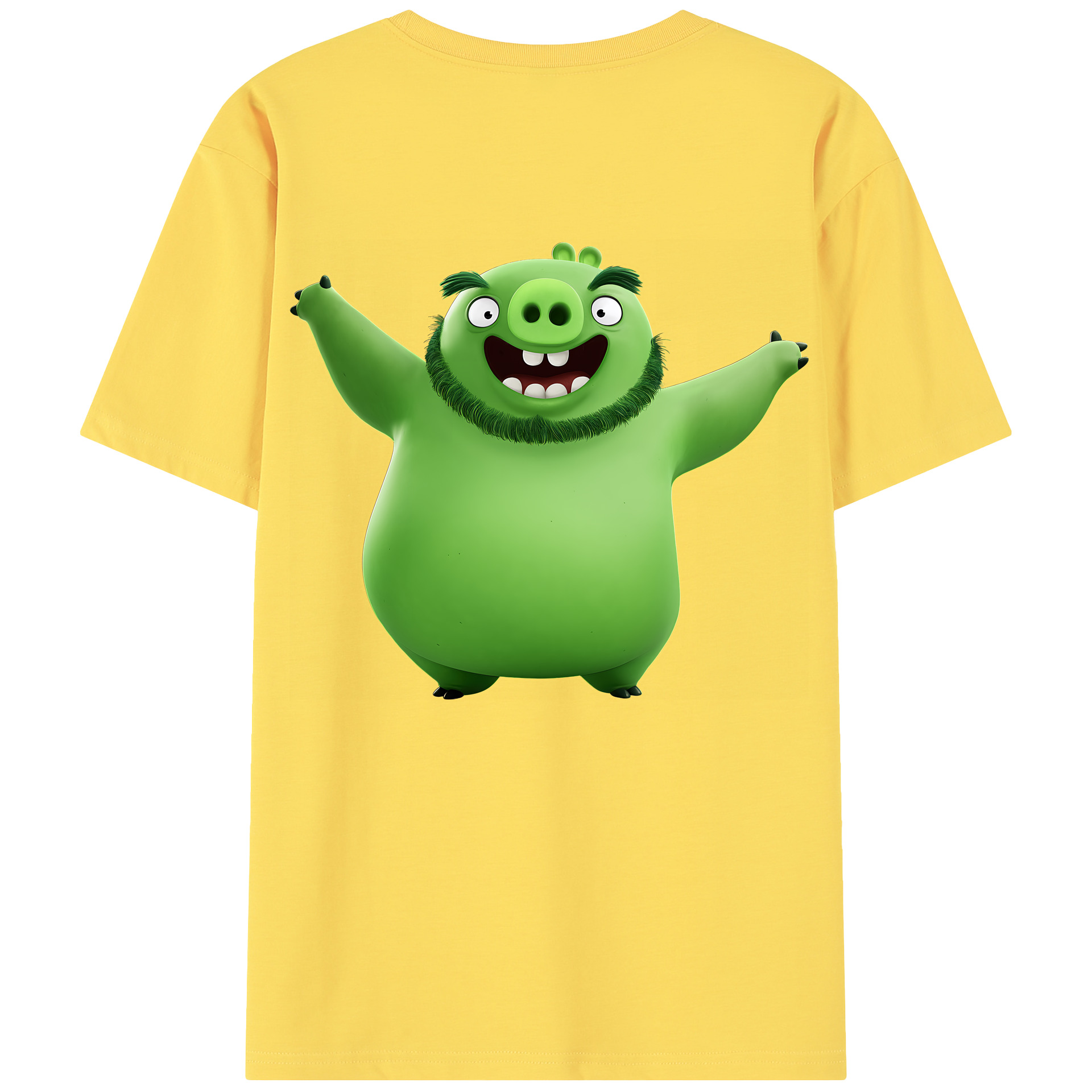 （画像用） Angry Birds アングリーバード 綿100％半袖Tシャツ（背面プリント）