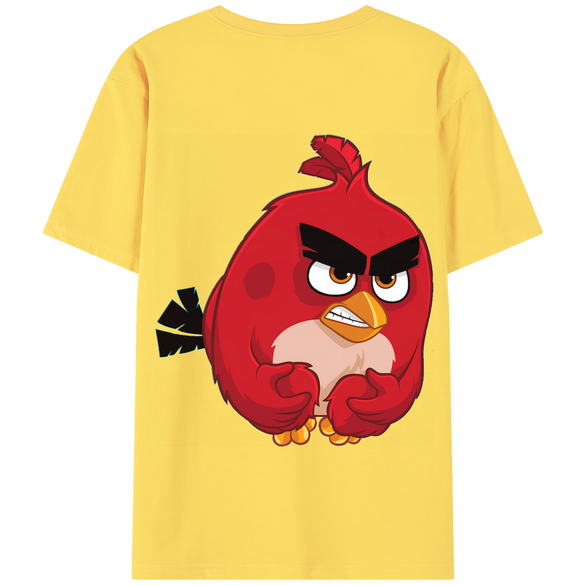 （画像用） Angry Birds アングリーバード 綿100％半袖Tシャツ（背面プリント）