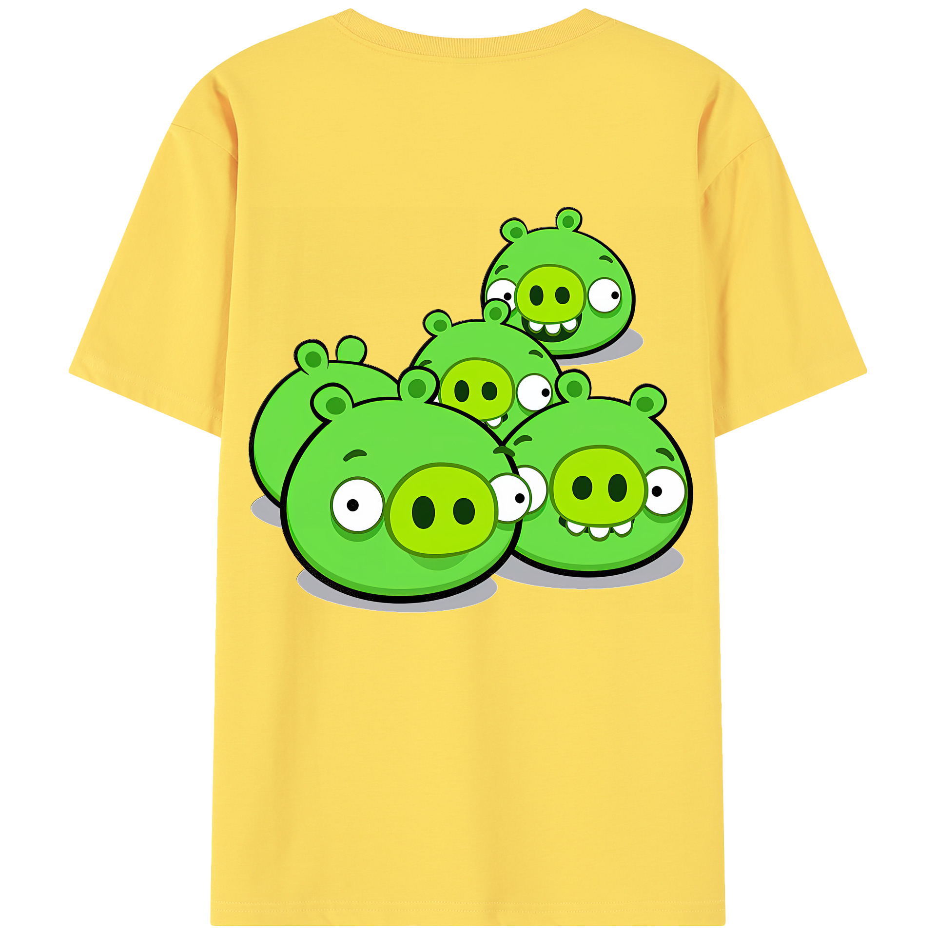 （画像用） Angry Birds アングリーバード 綿100％半袖Tシャツ（背面プリント）