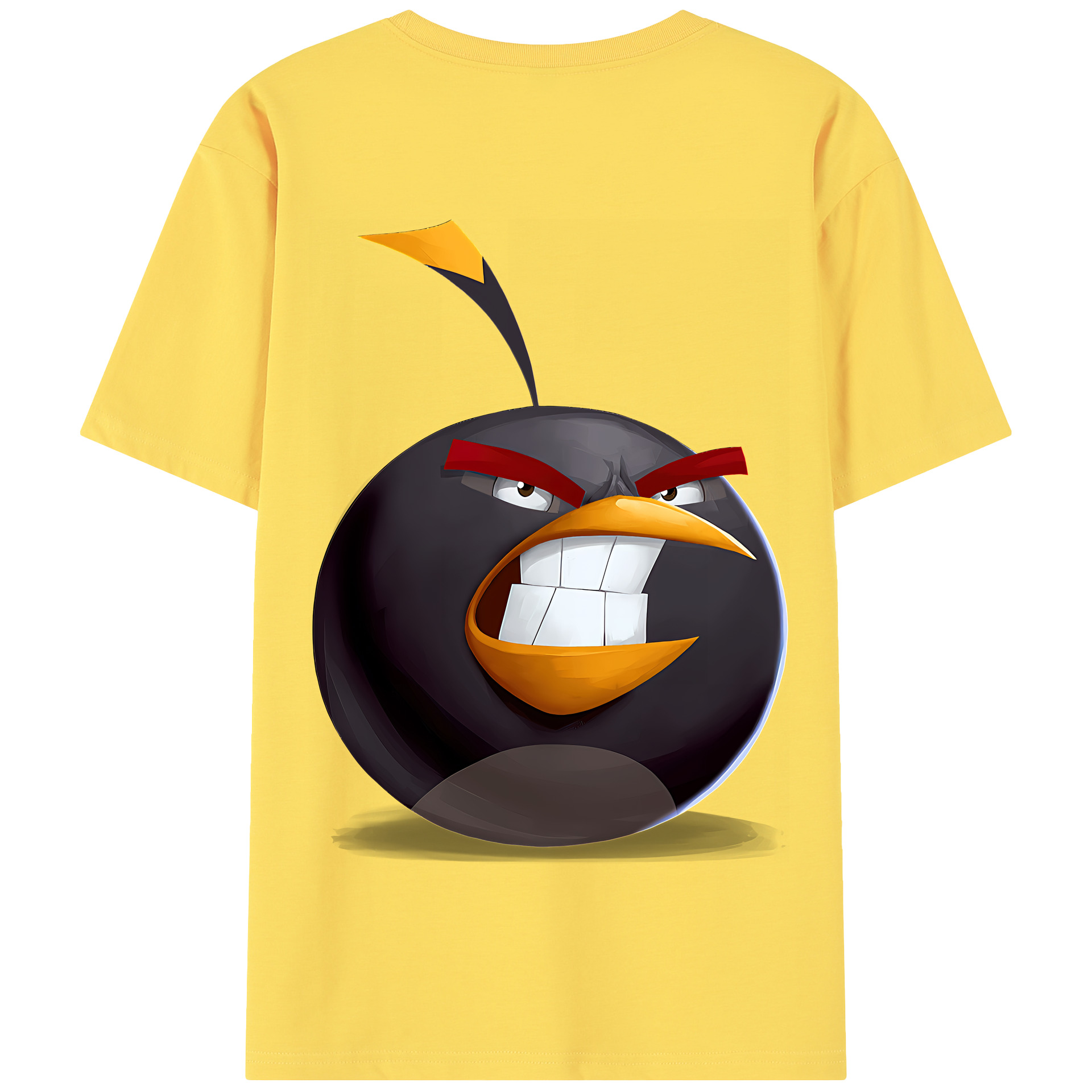 （画像用） Angry Birds アングリーバード 綿100％半袖Tシャツ（背面プリント）