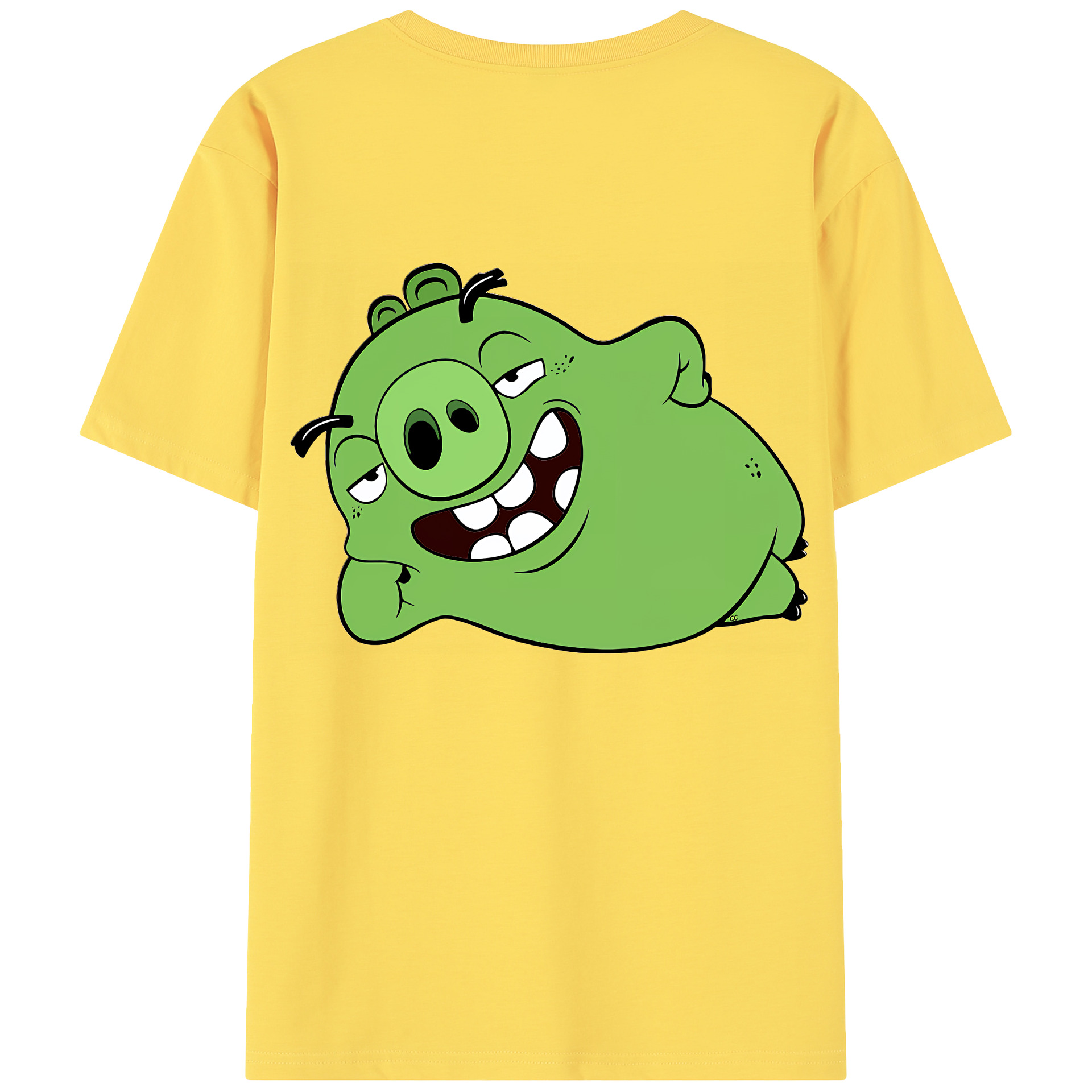（画像用） Angry Birds アングリーバード 綿100％半袖Tシャツ（背面プリント）