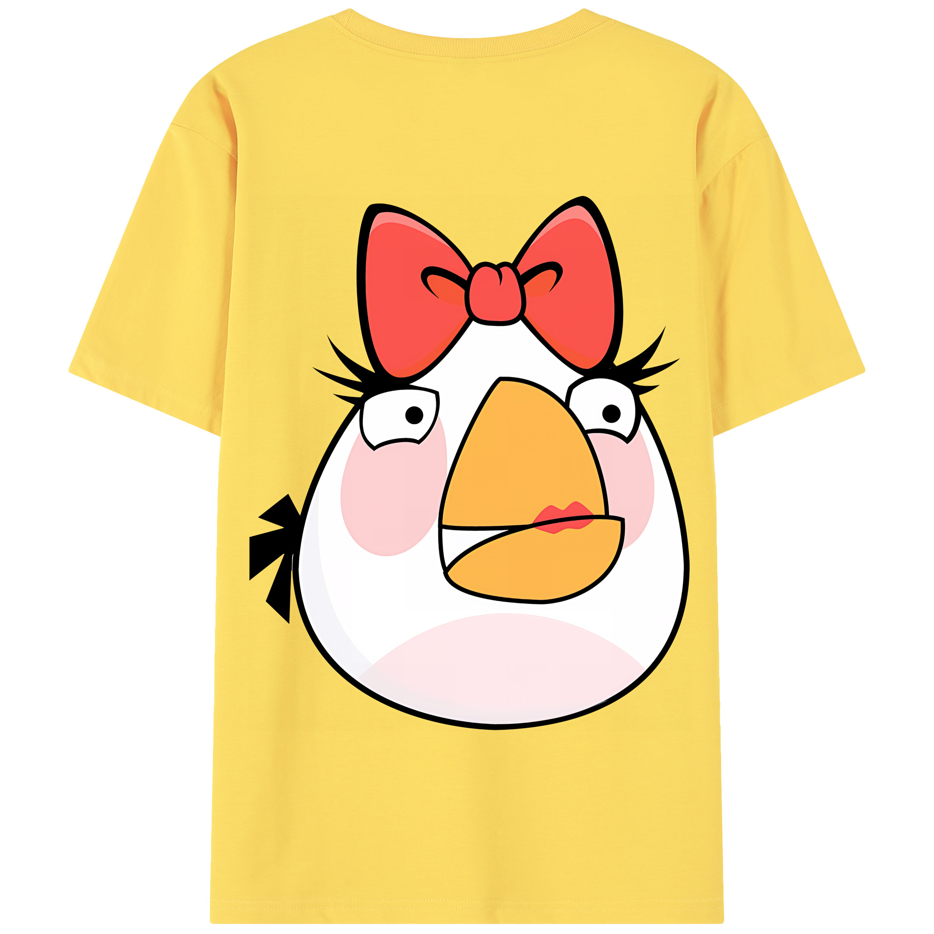 （画像用） Angry Birds アングリーバード 綿100％半袖Tシャツ（背面プリント）