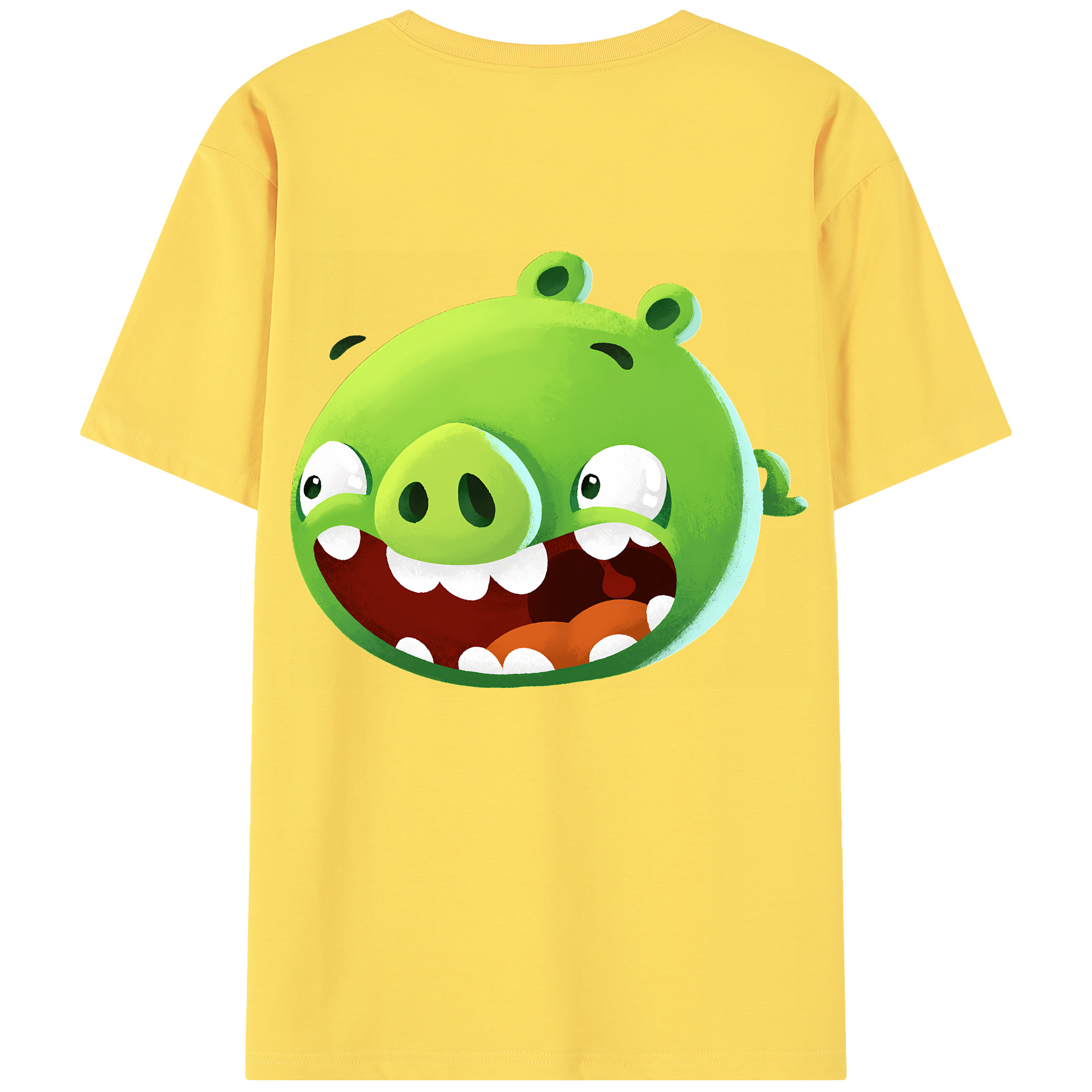 （画像用） Angry Birds アングリーバード 綿100％半袖Tシャツ（背面プリント）