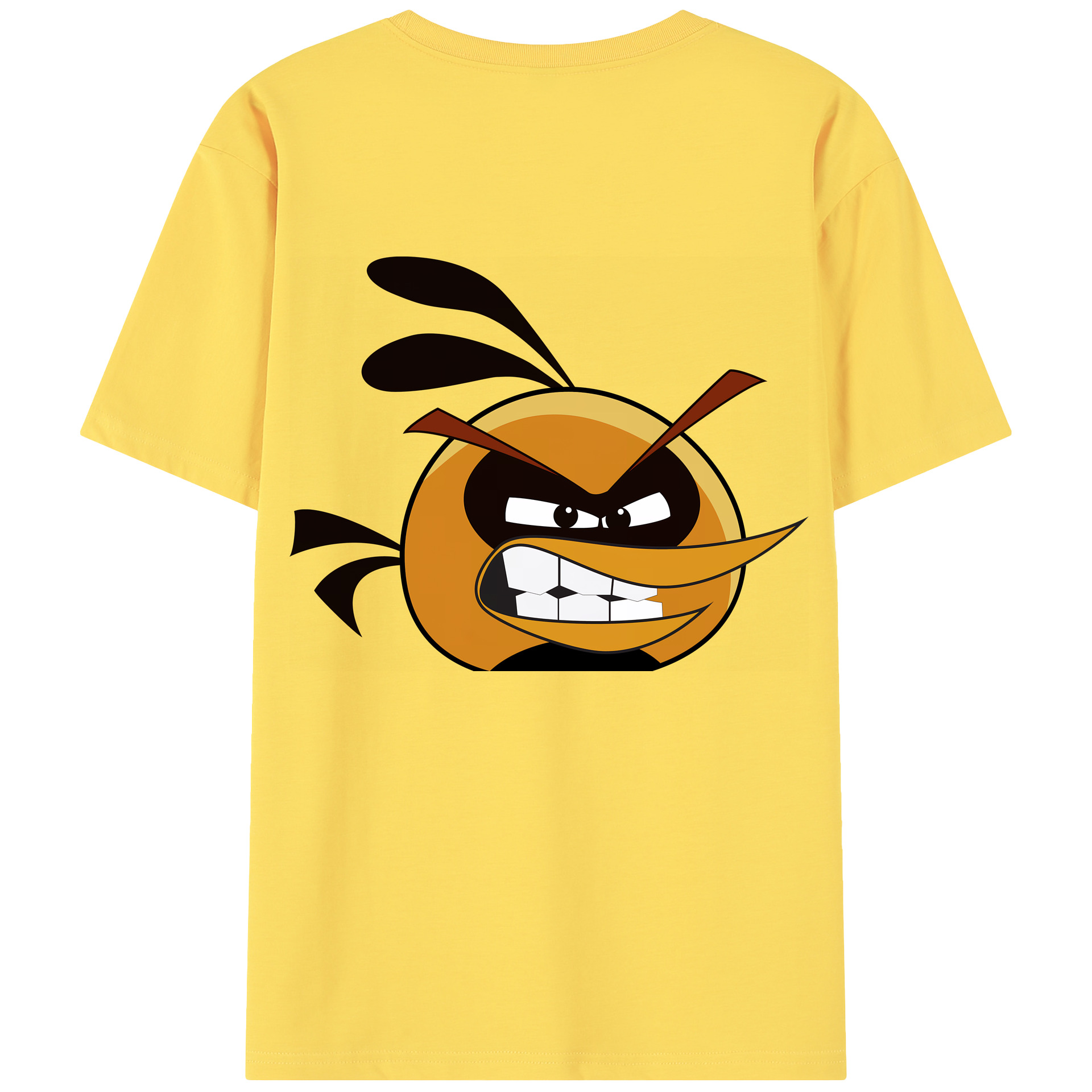 （画像用） Angry Birds アングリーバード 綿100％半袖Tシャツ（背面プリント）
