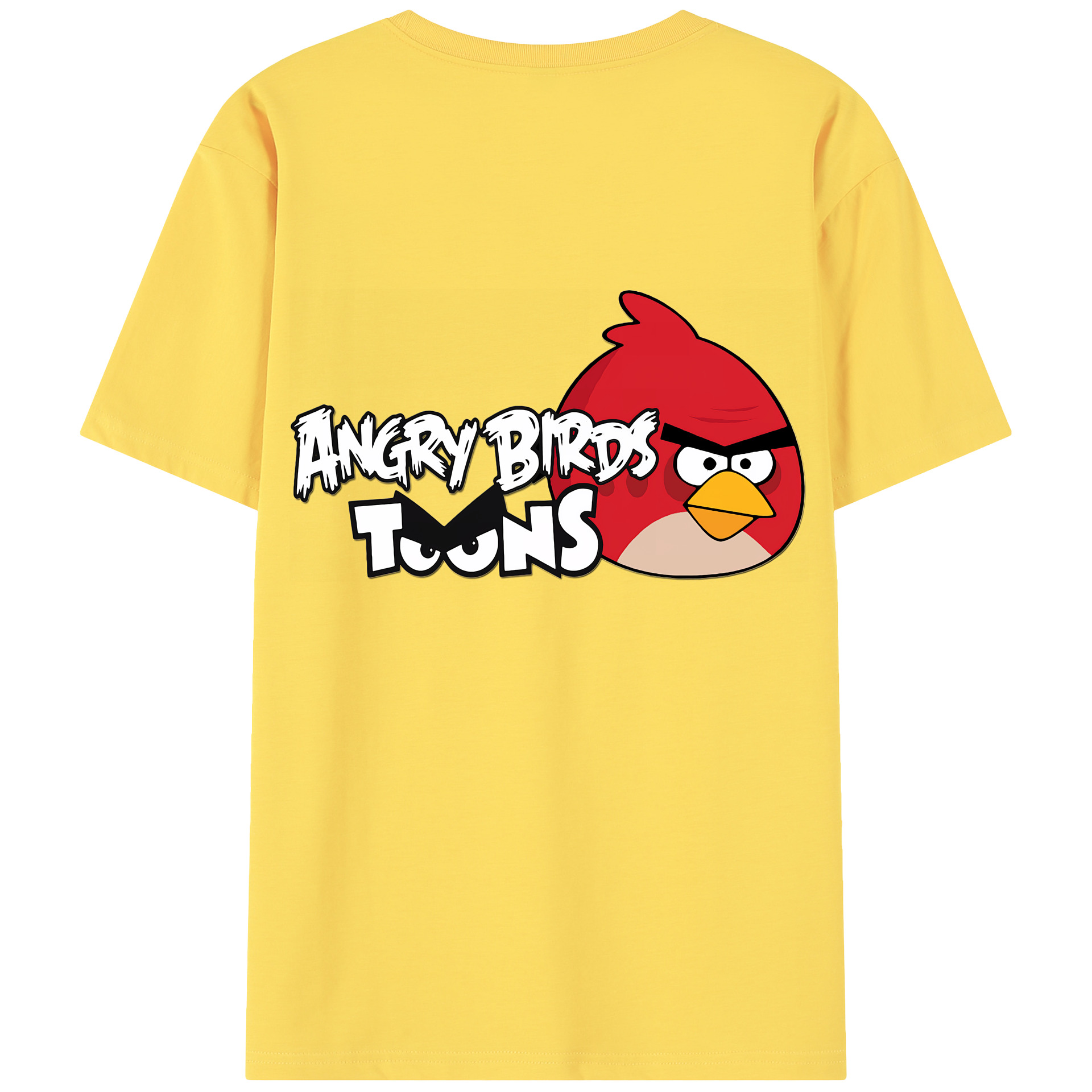 （画像用） Angry Birds アングリーバード 綿100％半袖Tシャツ（背面プリント）