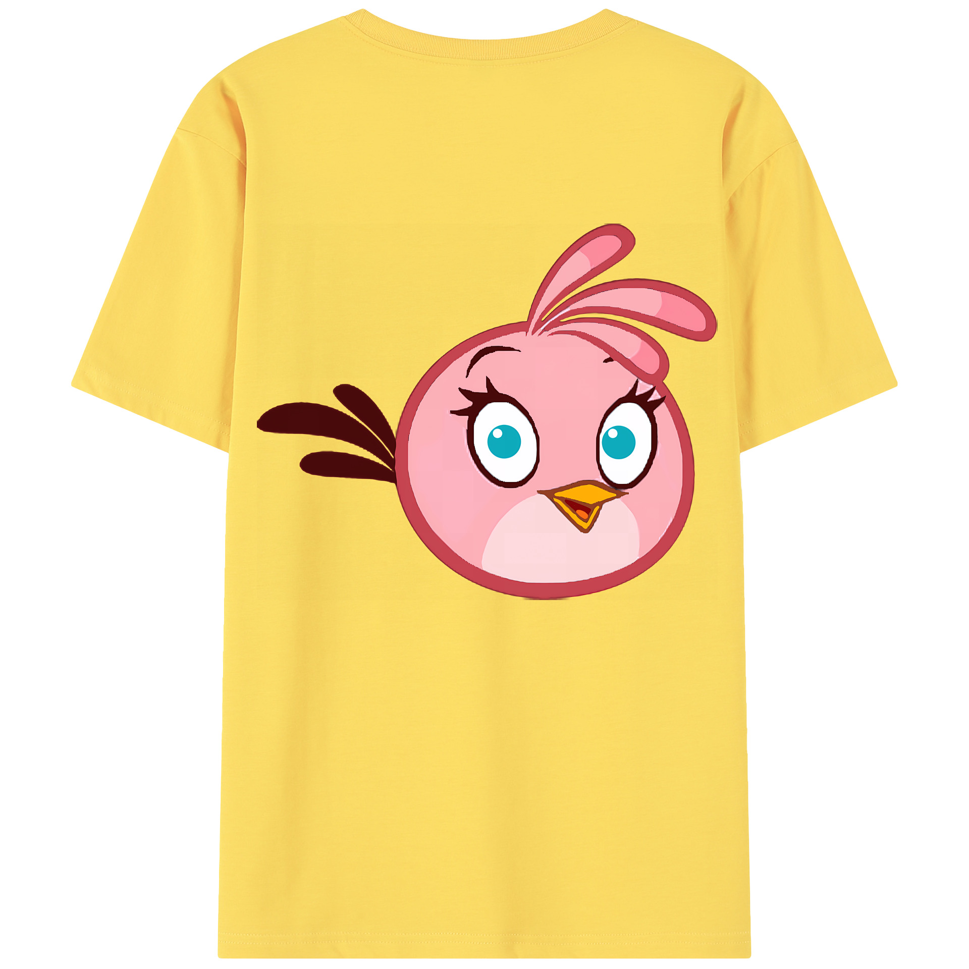 （画像用） Angry Birds アングリーバード 綿100％半袖Tシャツ（背面プリント）